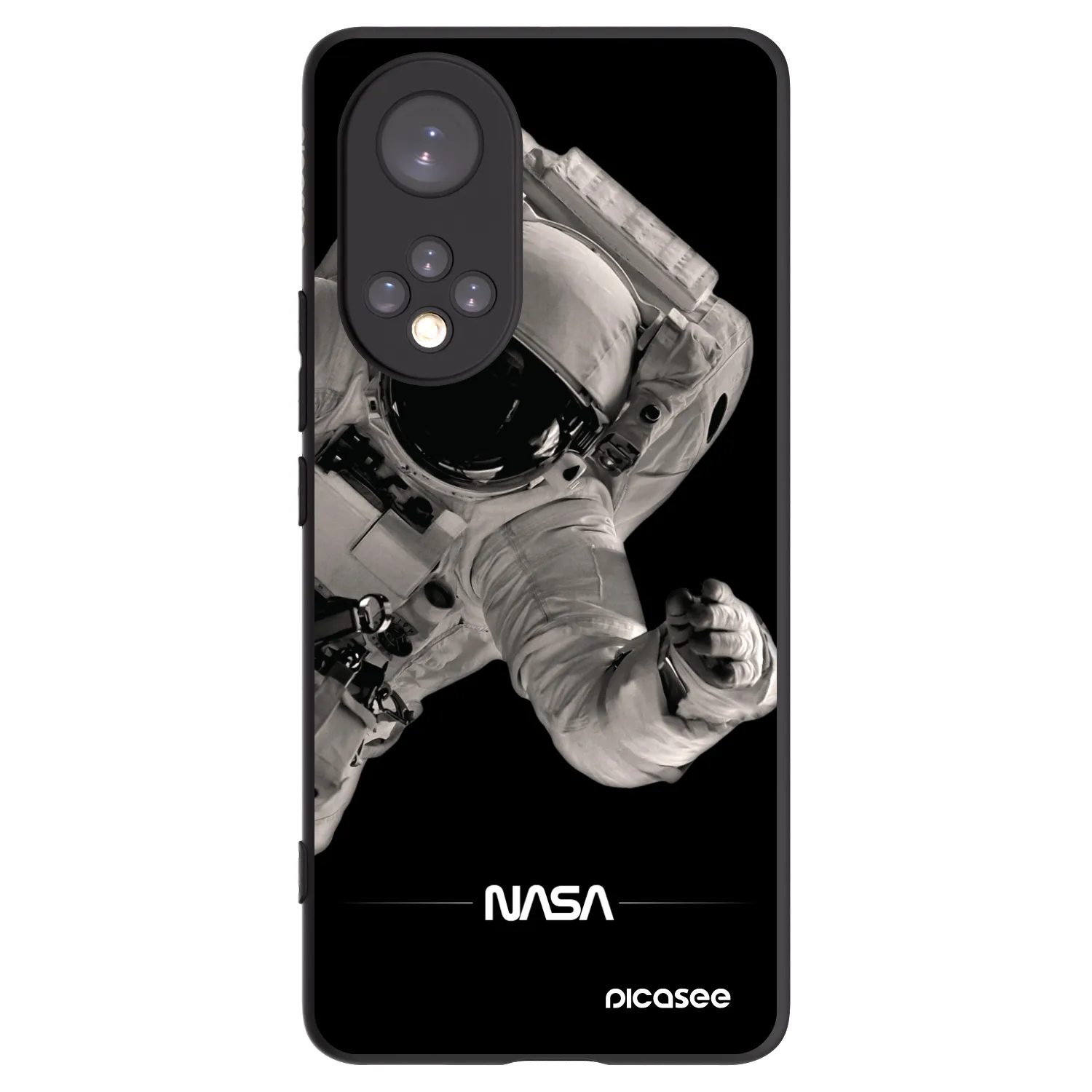 Picasee crna silikonska maskica za Huawei Nova 9 - Astronaut Big