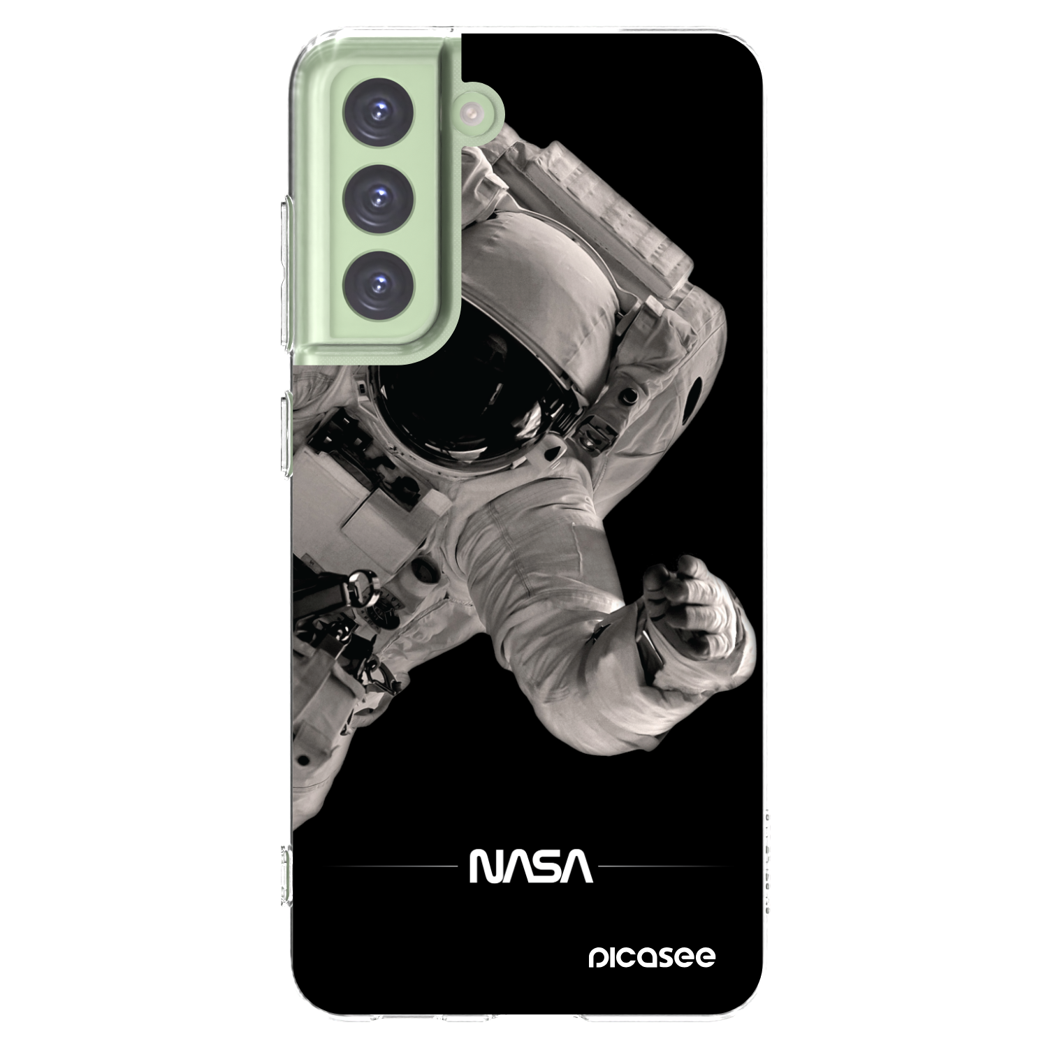 Picasee silikonska prozirna maskica za Samsung Galaxy S21 FE 5G - Astronaut Big
