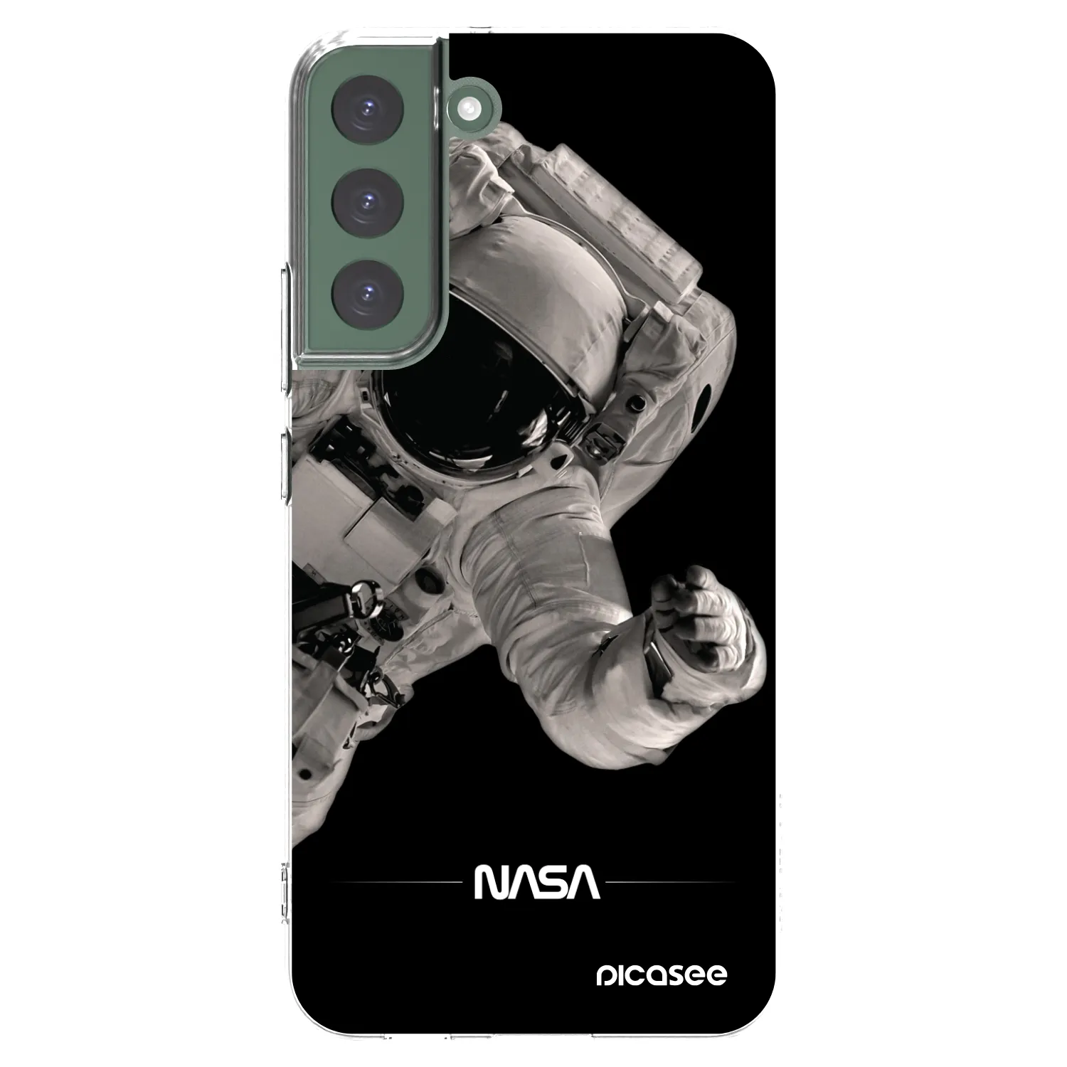 Picasee silikonska prozirna maskica za Samsung Galaxy S22+ 5G - Astronaut Big
