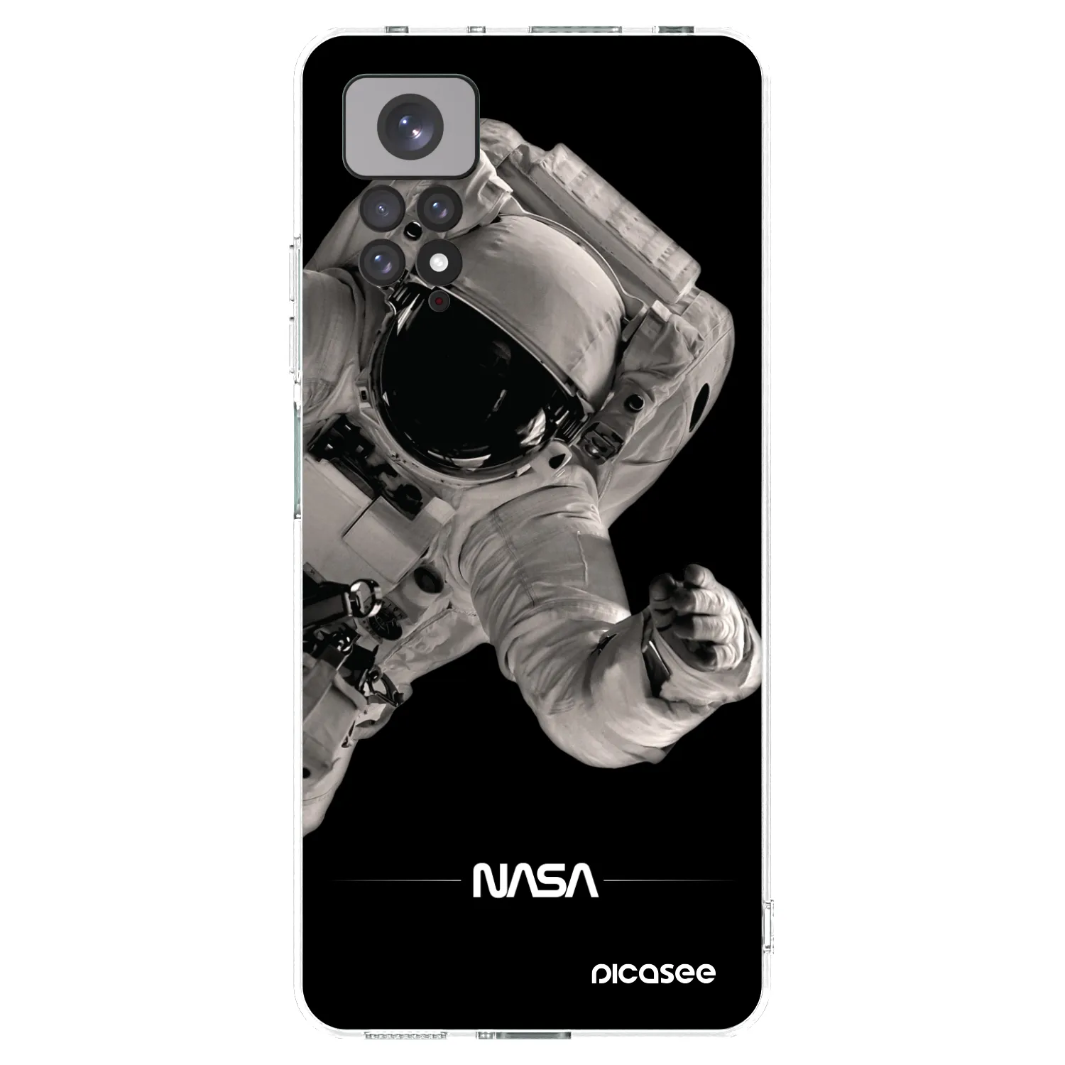 Picasee silikonska prozirna maskica za Xiaomi Redmi Note 11S 4G - Astronaut Big