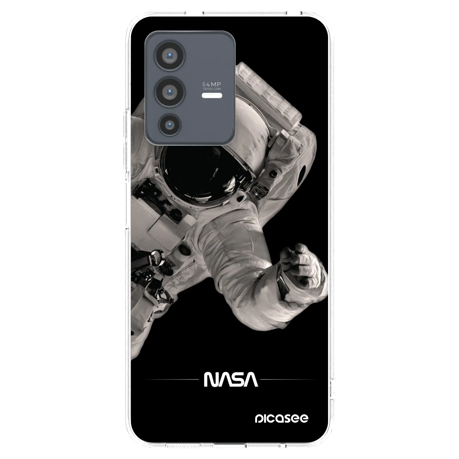 Picasee silikonska prozirna maskica za Vivo V23 5G - Astronaut Big