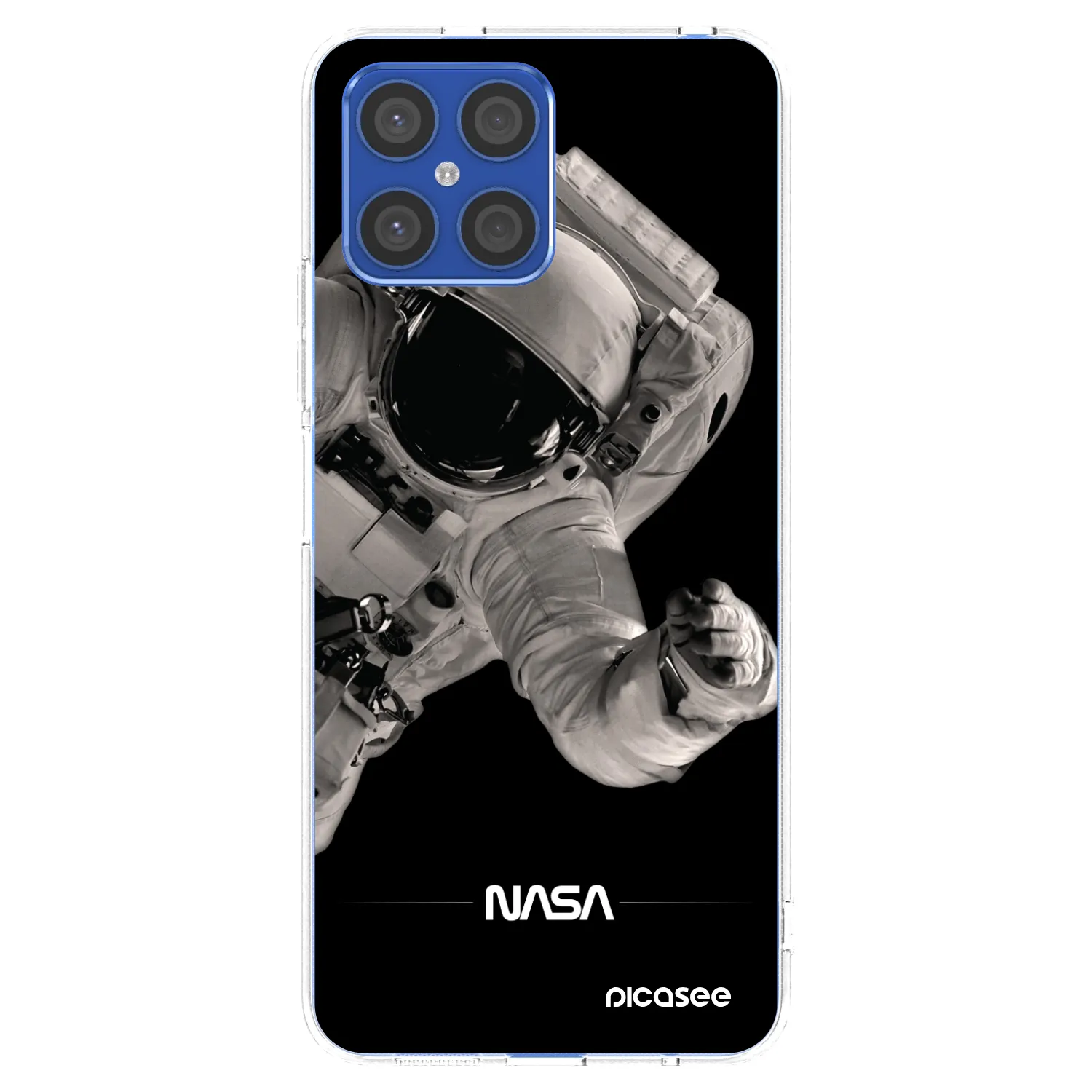 Picasee silikonska prozirna maskica za Honor X8 4G - Astronaut Big
