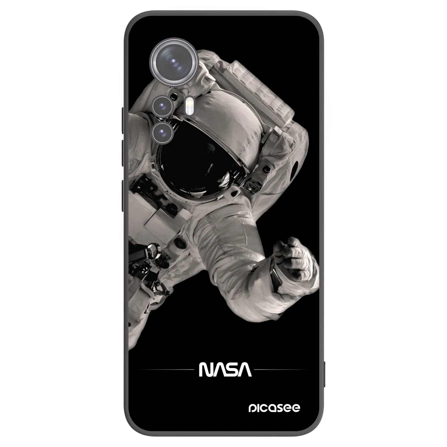Picasee crna silikonska maskica za Xiaomi 12X - Astronaut Big