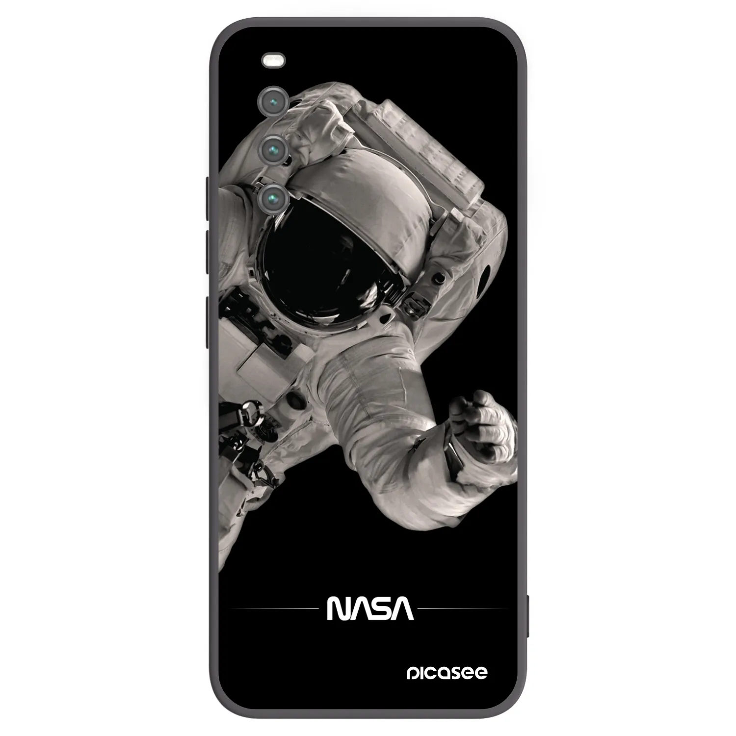 Picasee crna silikonska maskica za Sony Xperia 10 IV 5G - Astronaut Big
