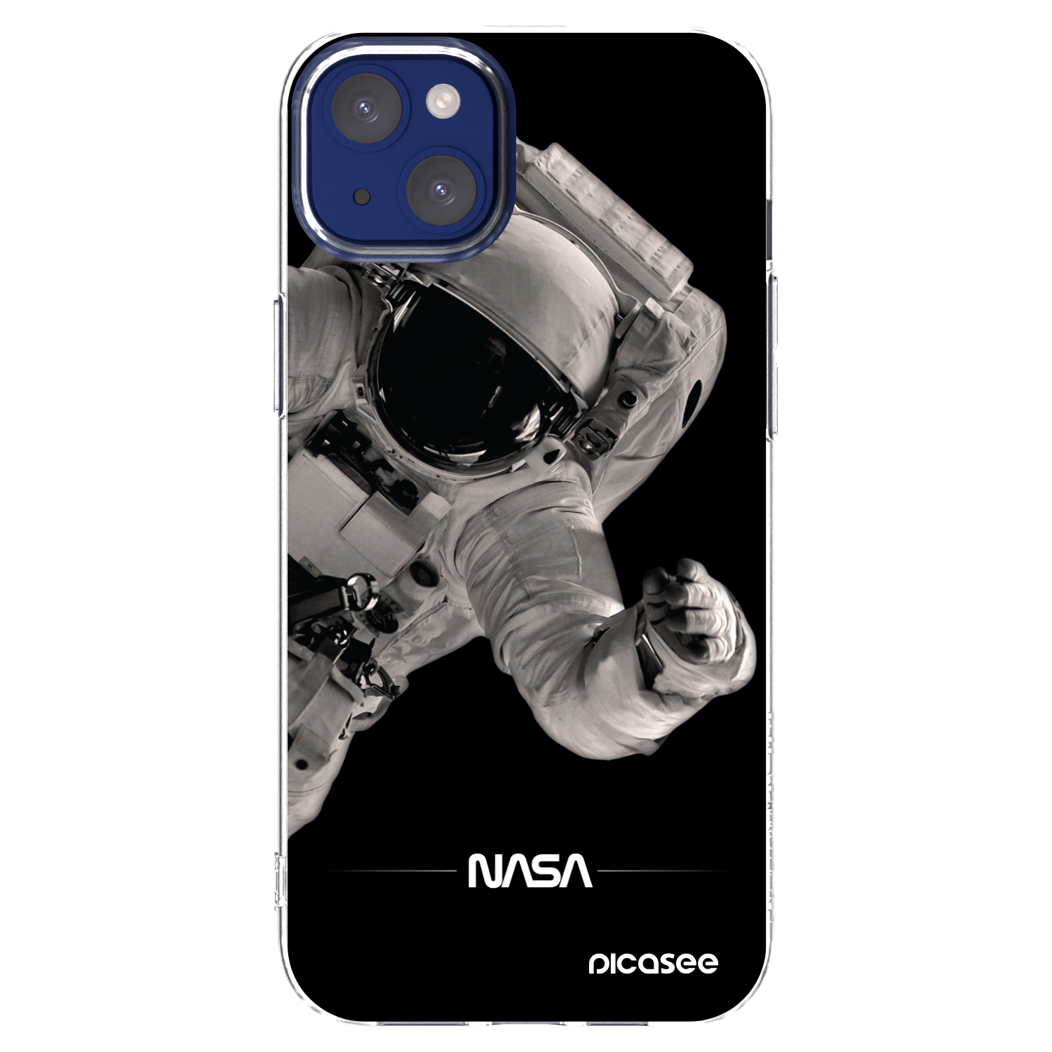 Picasee silikonska prozirna maskica za Apple iPhone 14 Plus - Astronaut Big