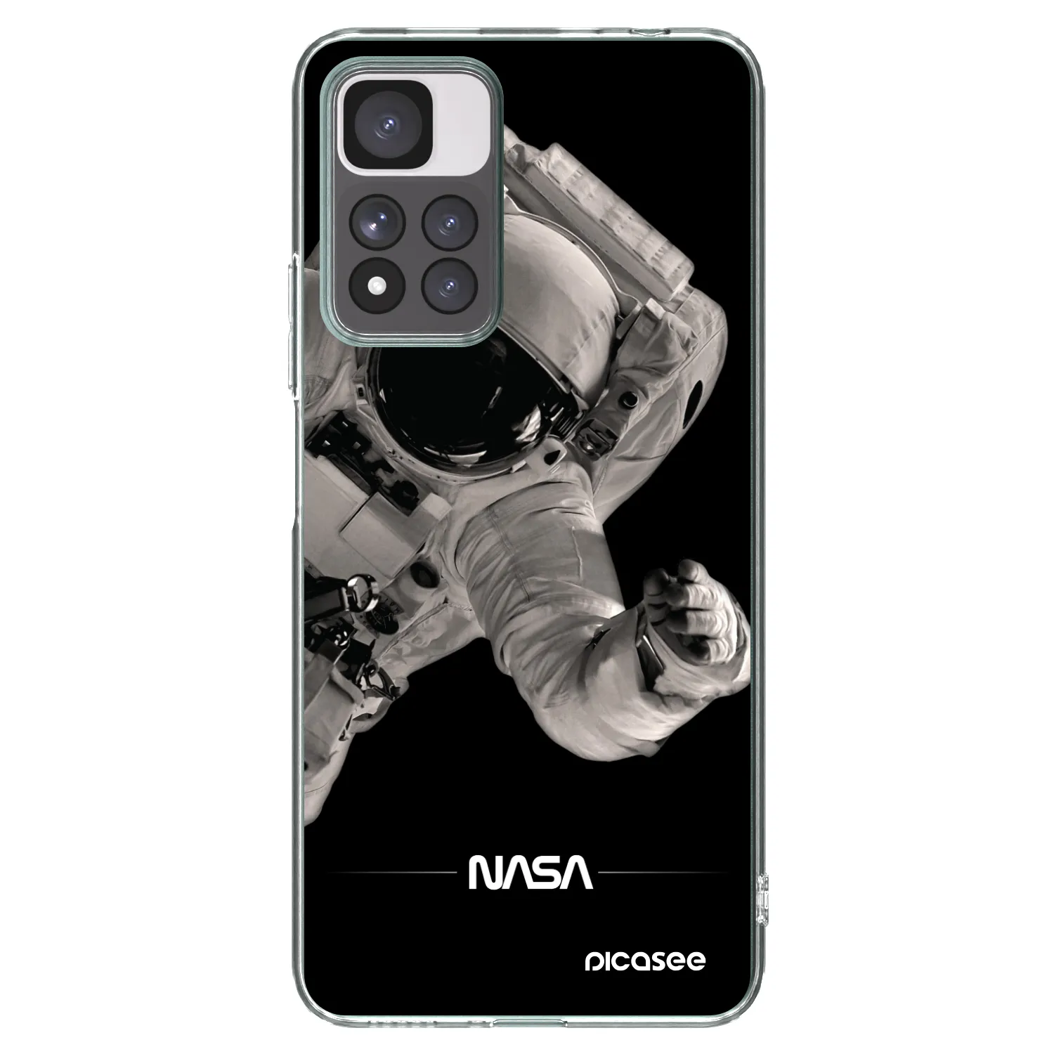 Picasee silikonska prozirna maskica za Xiaomi Redmi Note 11 Pro+ 5G - Astronaut Big