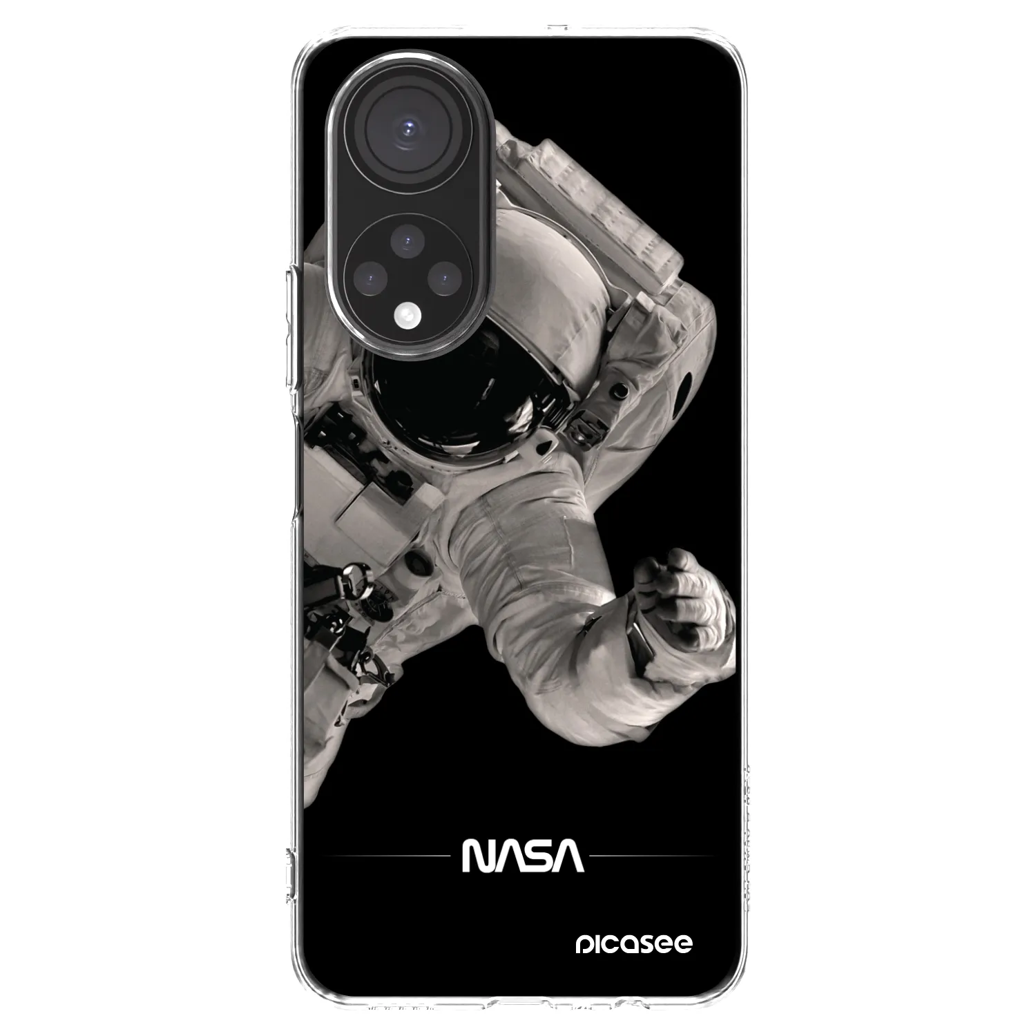 Picasee silikonska prozirna maskica za Honor X7 - Astronaut Big