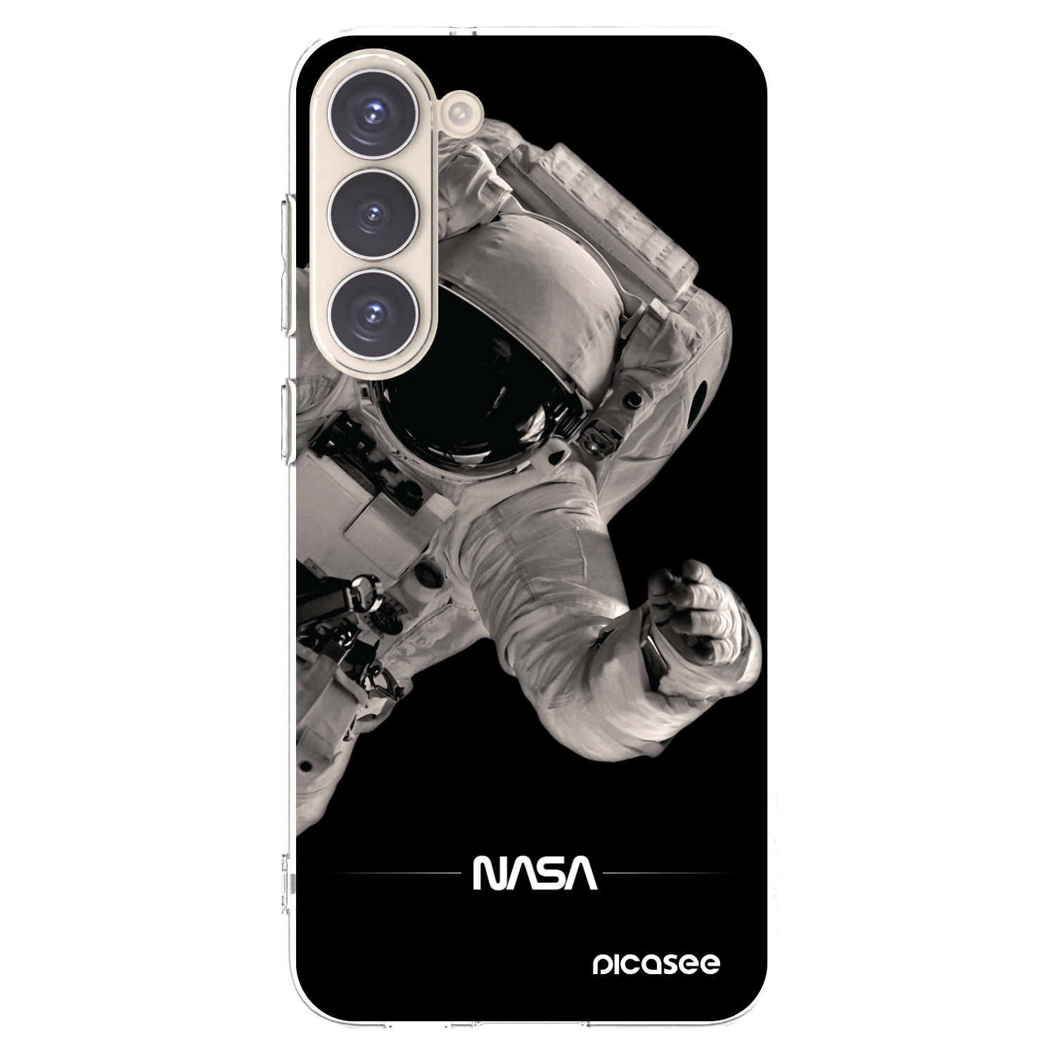 Picasee silikonska prozirna maskica za Samsung Galaxy S23+ 5G - Astronaut Big