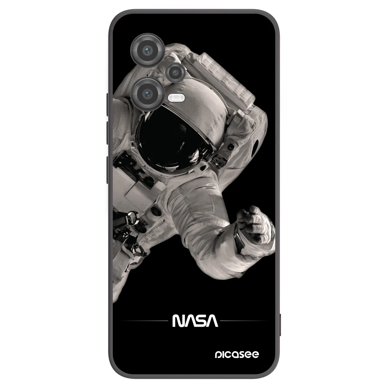Picasee crna silikonska maskica za Xiaomi Poco X5 - Astronaut Big