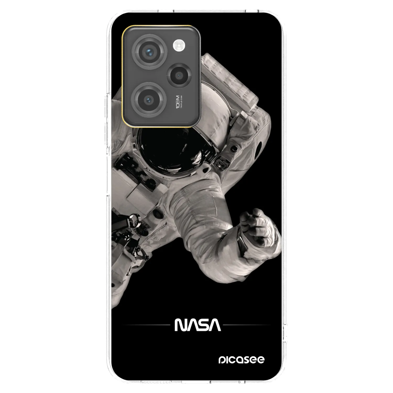 Picasee silikonska prozirna maskica za Xiaomi Poco X5 Pro - Astronaut Big