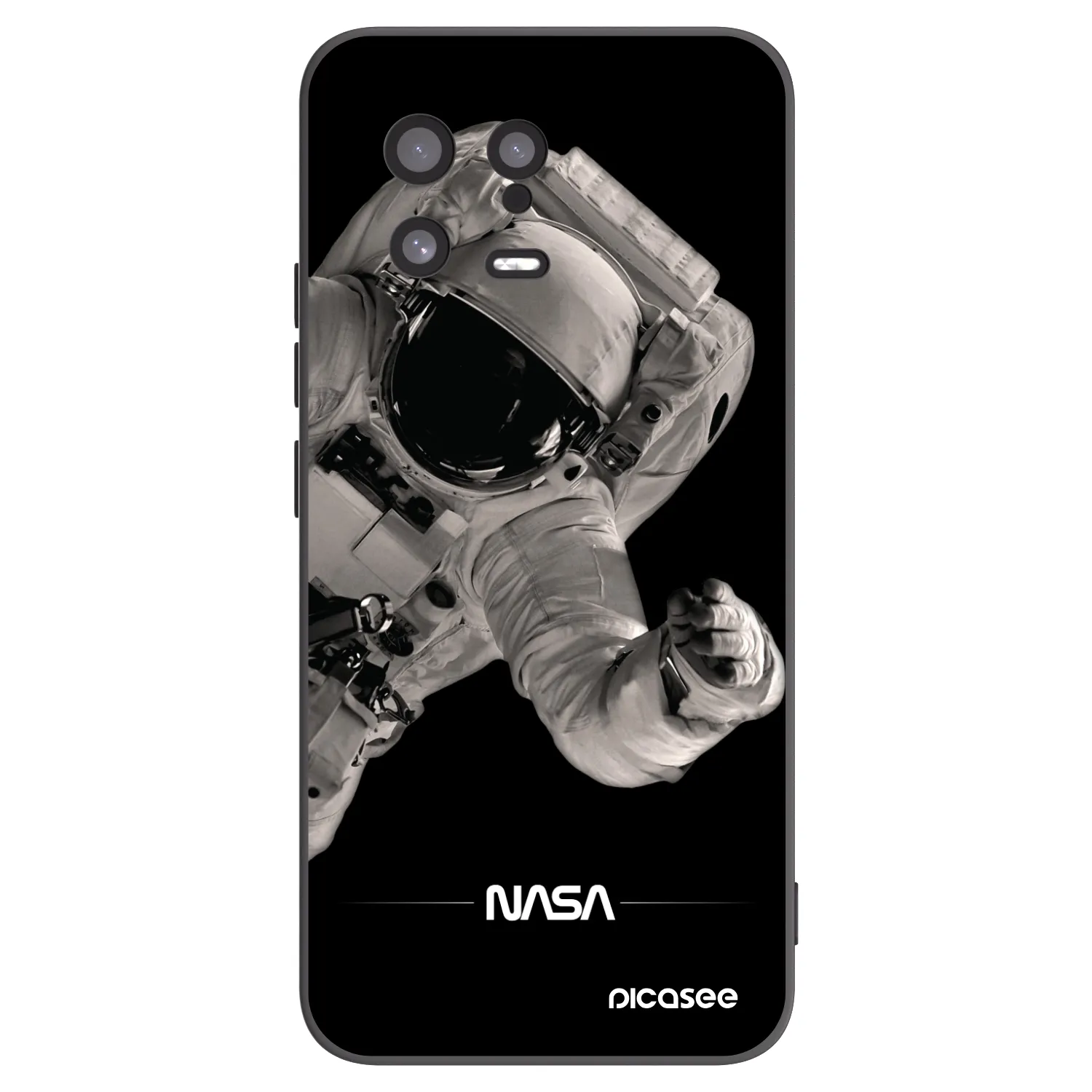 Picasee crna silikonska maskica za Xiaomi 13 - Astronaut Big