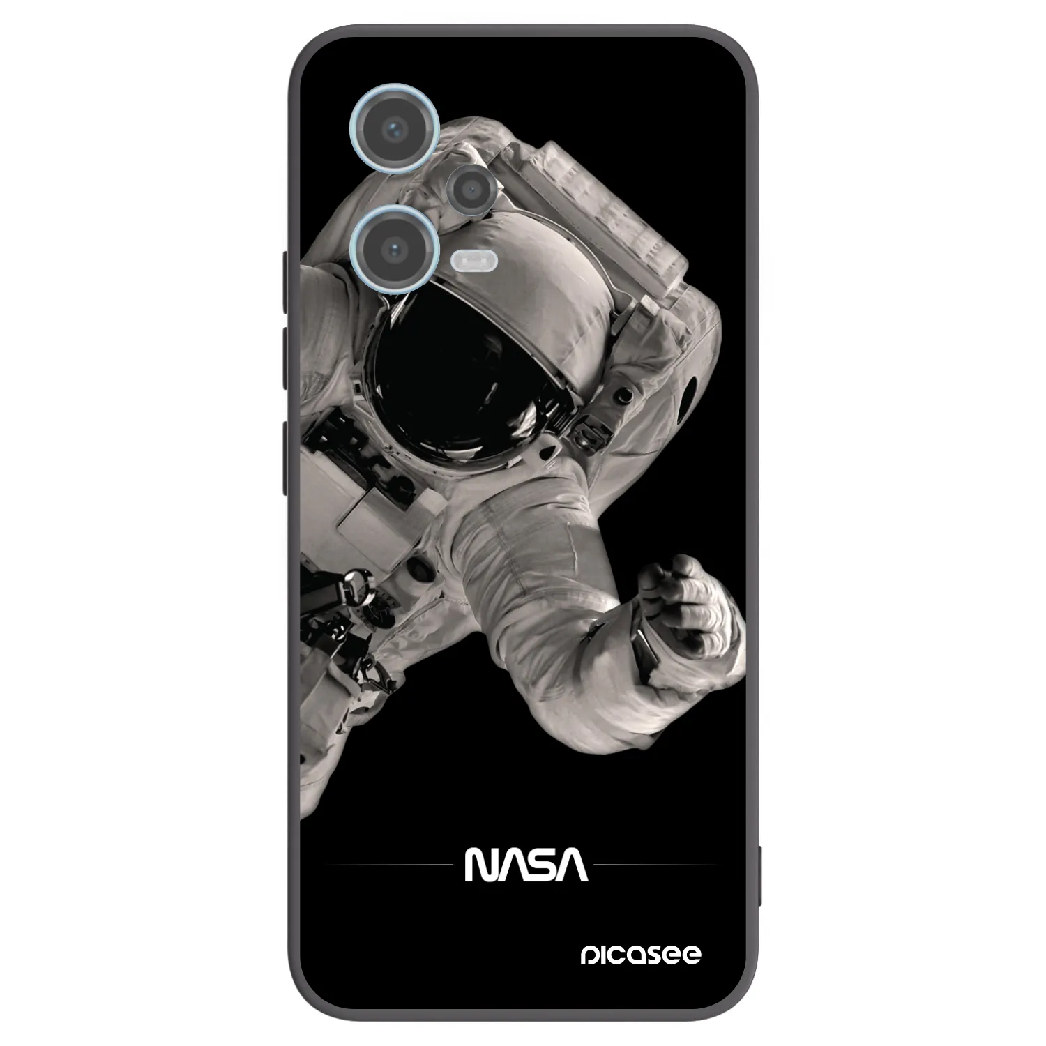 Picasee crna silikonska maskica za Xiaomi Redmi Note 12 5G - Astronaut Big
