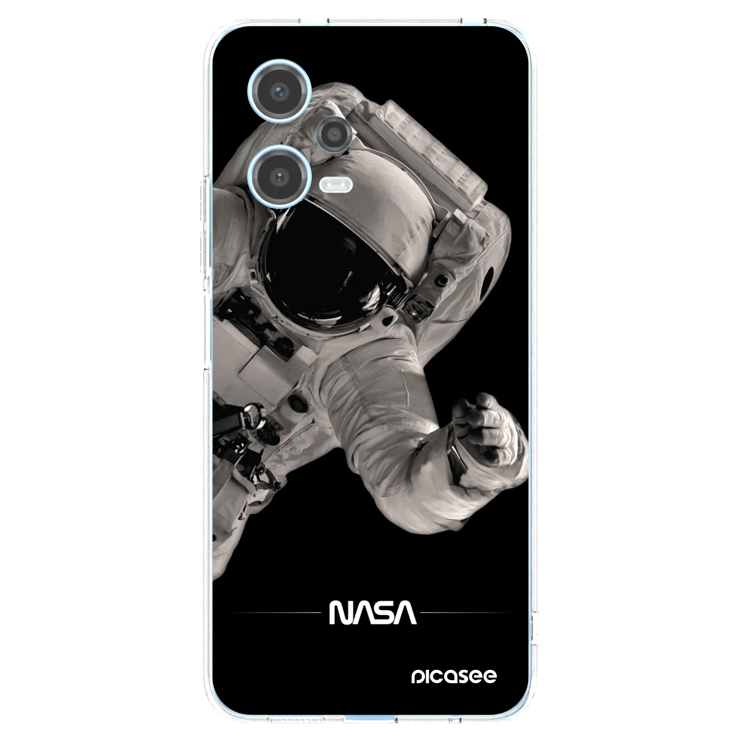 Picasee silikonska prozirna maskica za Xiaomi Redmi Note 12 5G - Astronaut Big