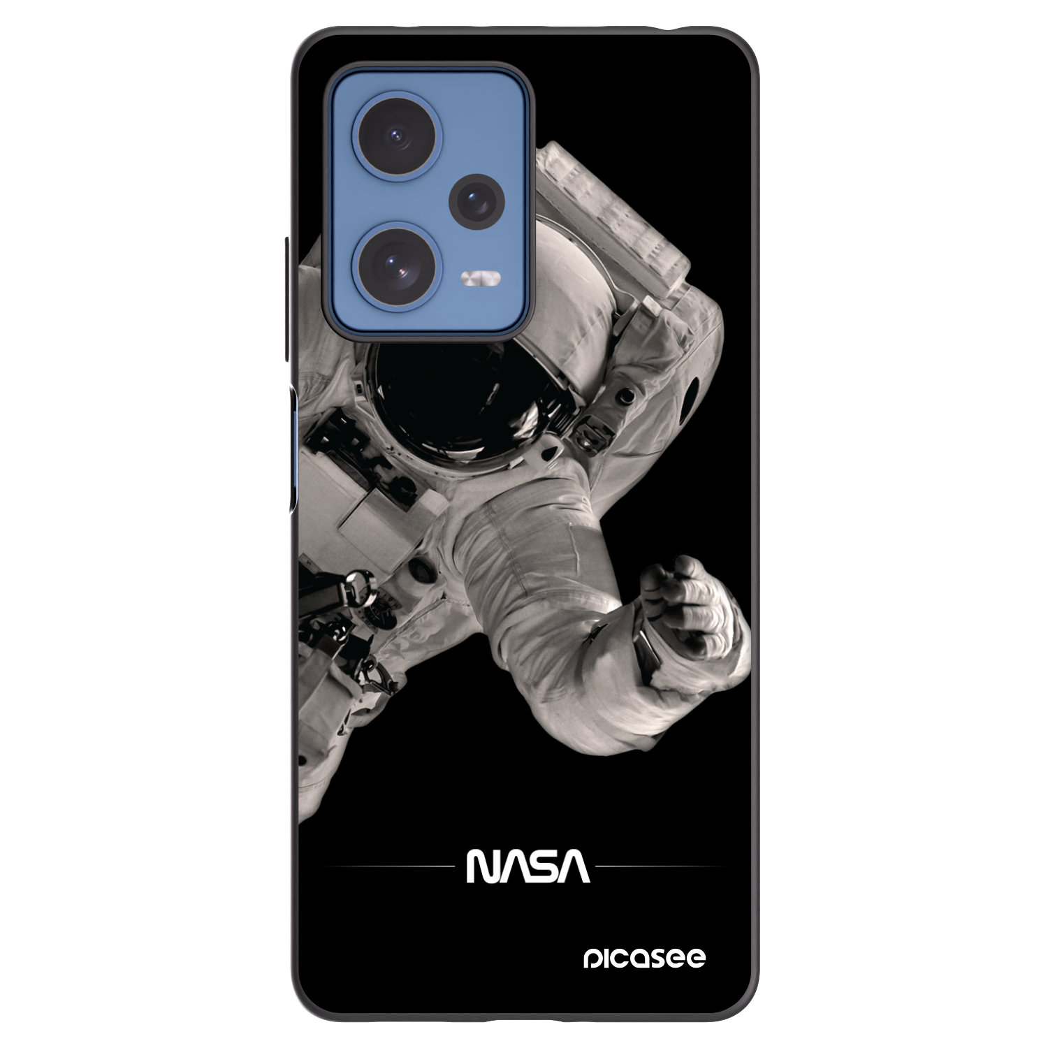 Picasee crna silikonska maskica za Xiaomi Redmi Note 12 Pro 5G - Astronaut Big