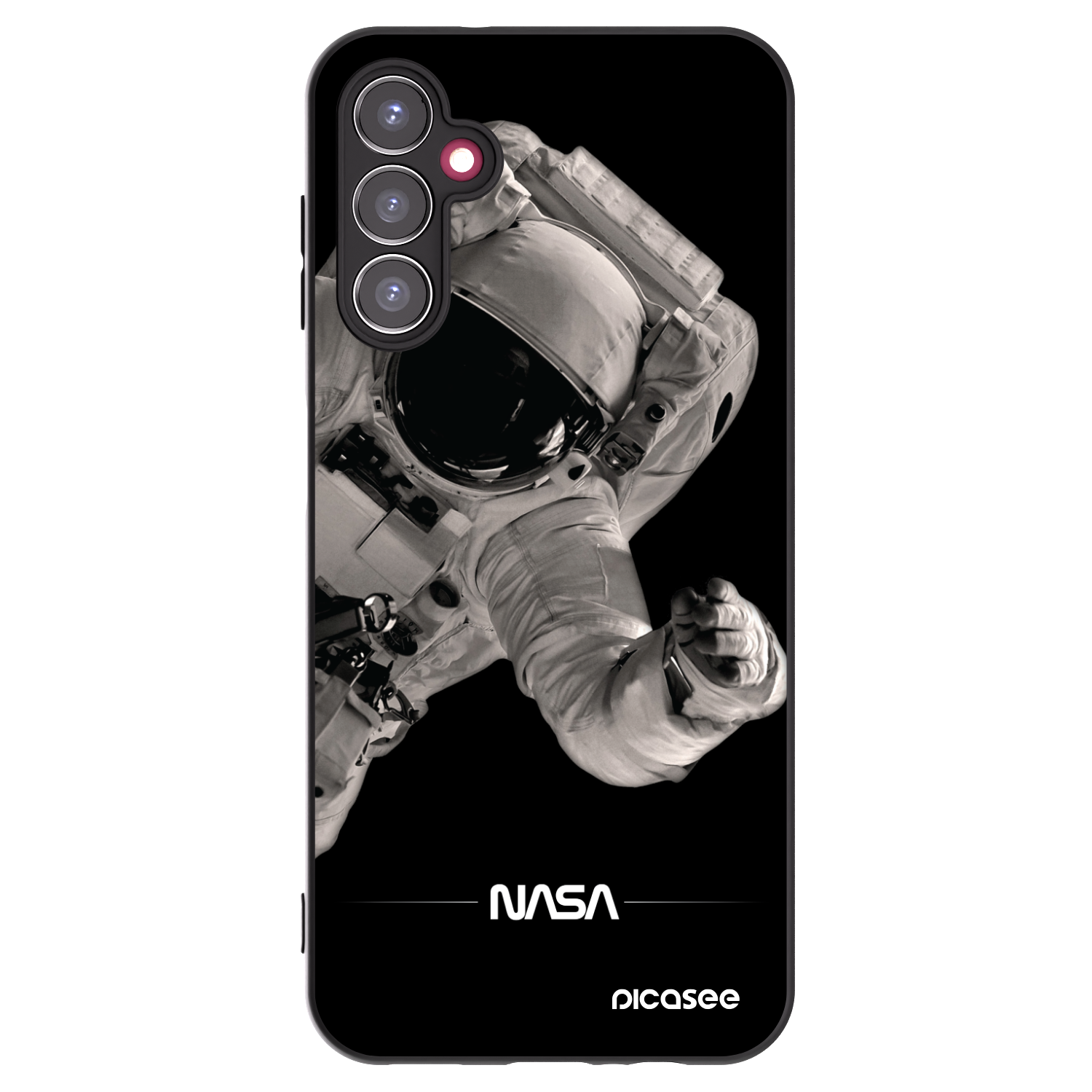 Picasee crna silikonska maskica za Samsung Galaxy A14 5G A146P - Astronaut Big