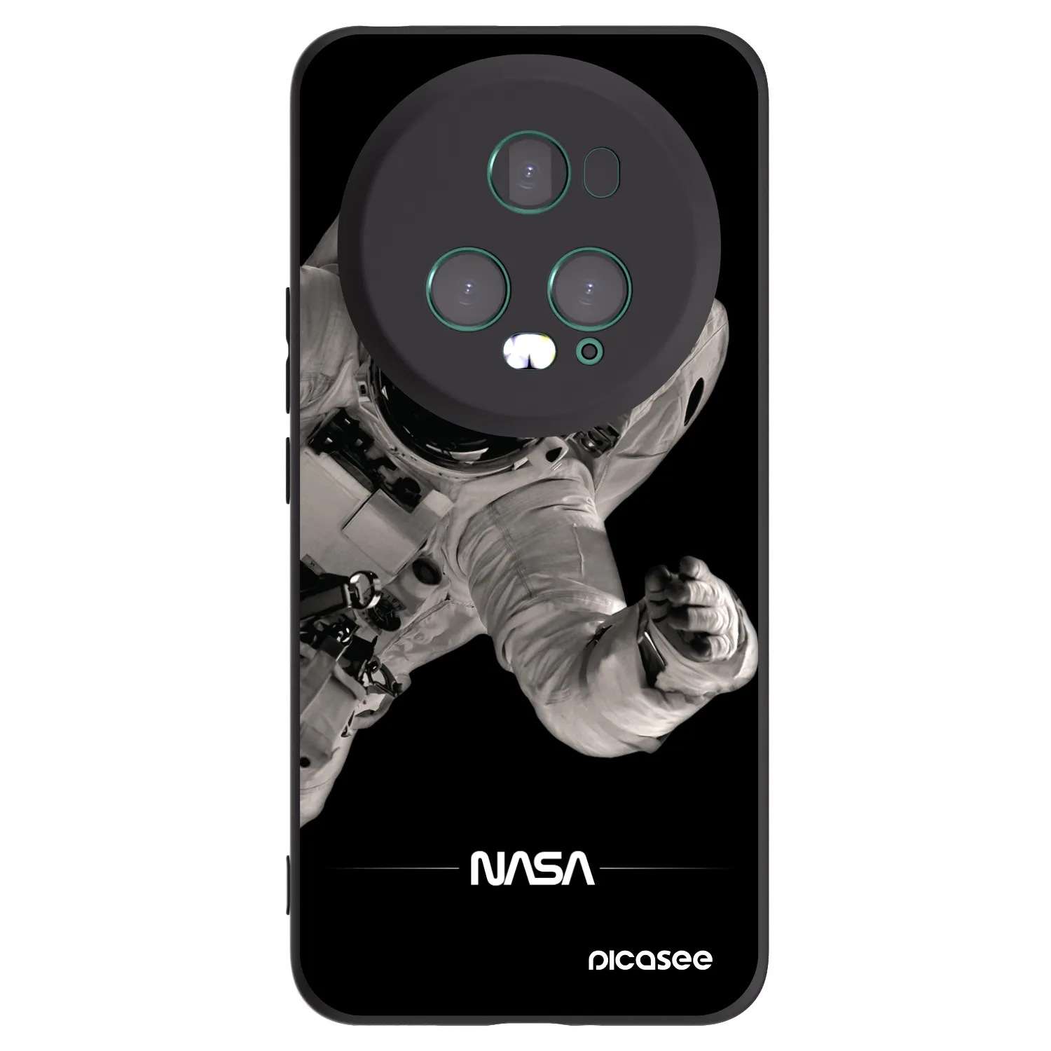 Picasee crna silikonska maskica za Honor Magic5 Pro - Astronaut Big