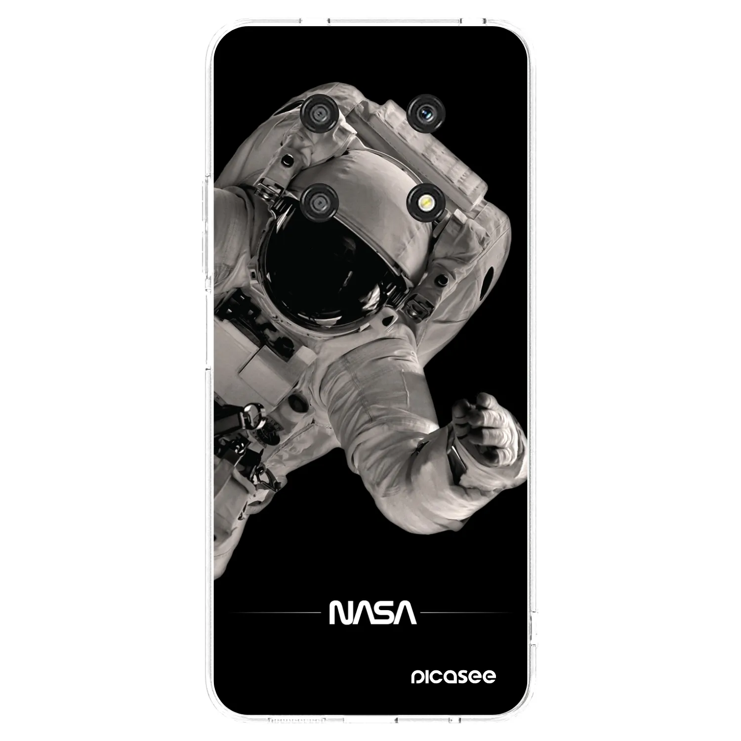 Picasee silikonska prozirna maskica za Honor Magic4 Lite 5G - Astronaut Big