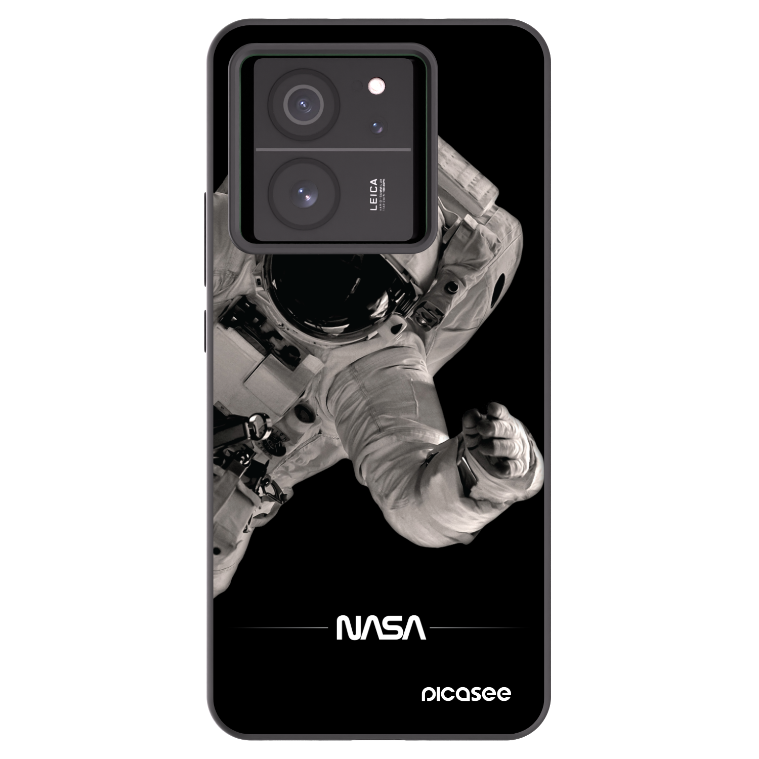 Picasee crna silikonska maskica za Xiaomi 13T Pro - Astronaut Big
