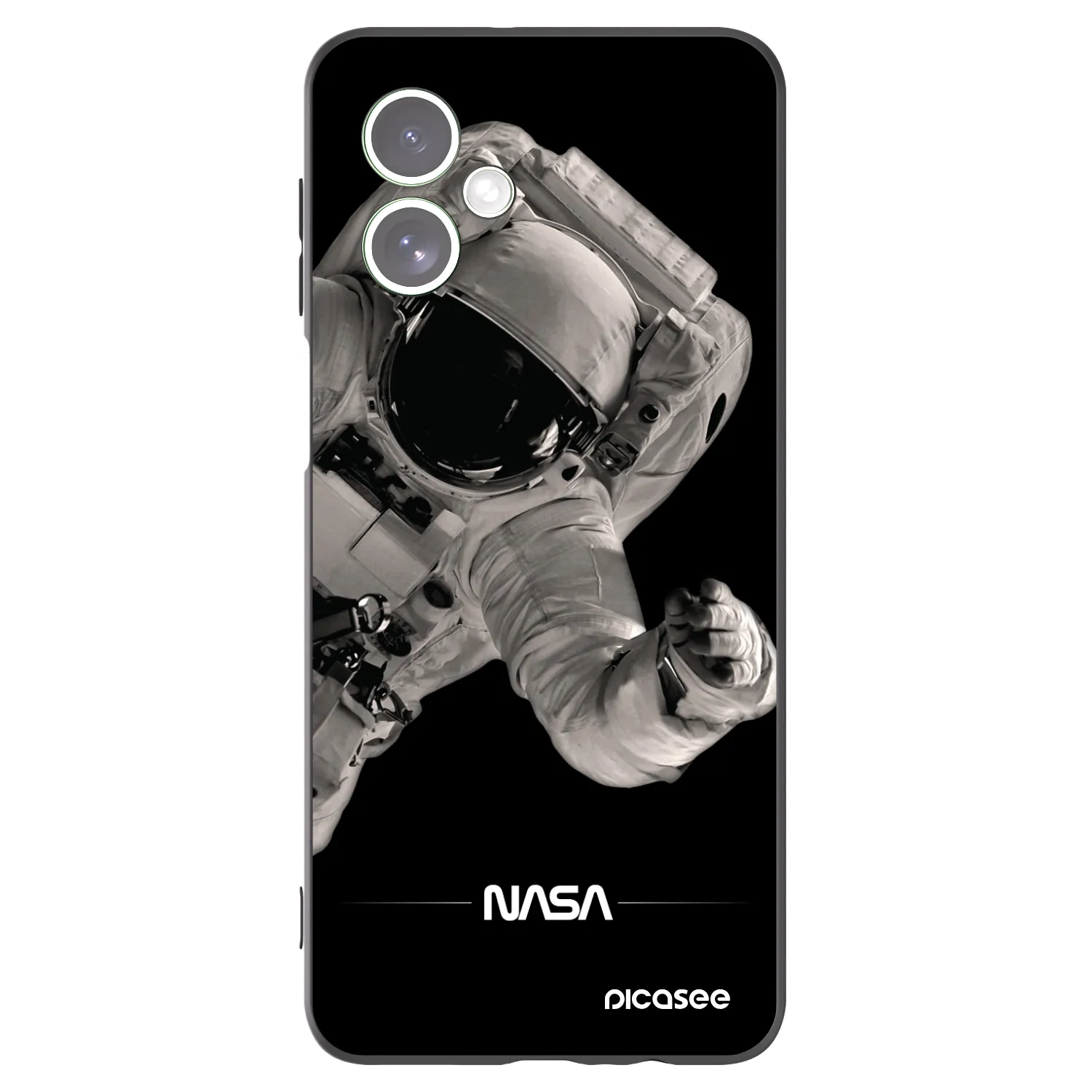 Picasee crna silikonska maskica za Motorola Moto G54 5G - Astronaut Big