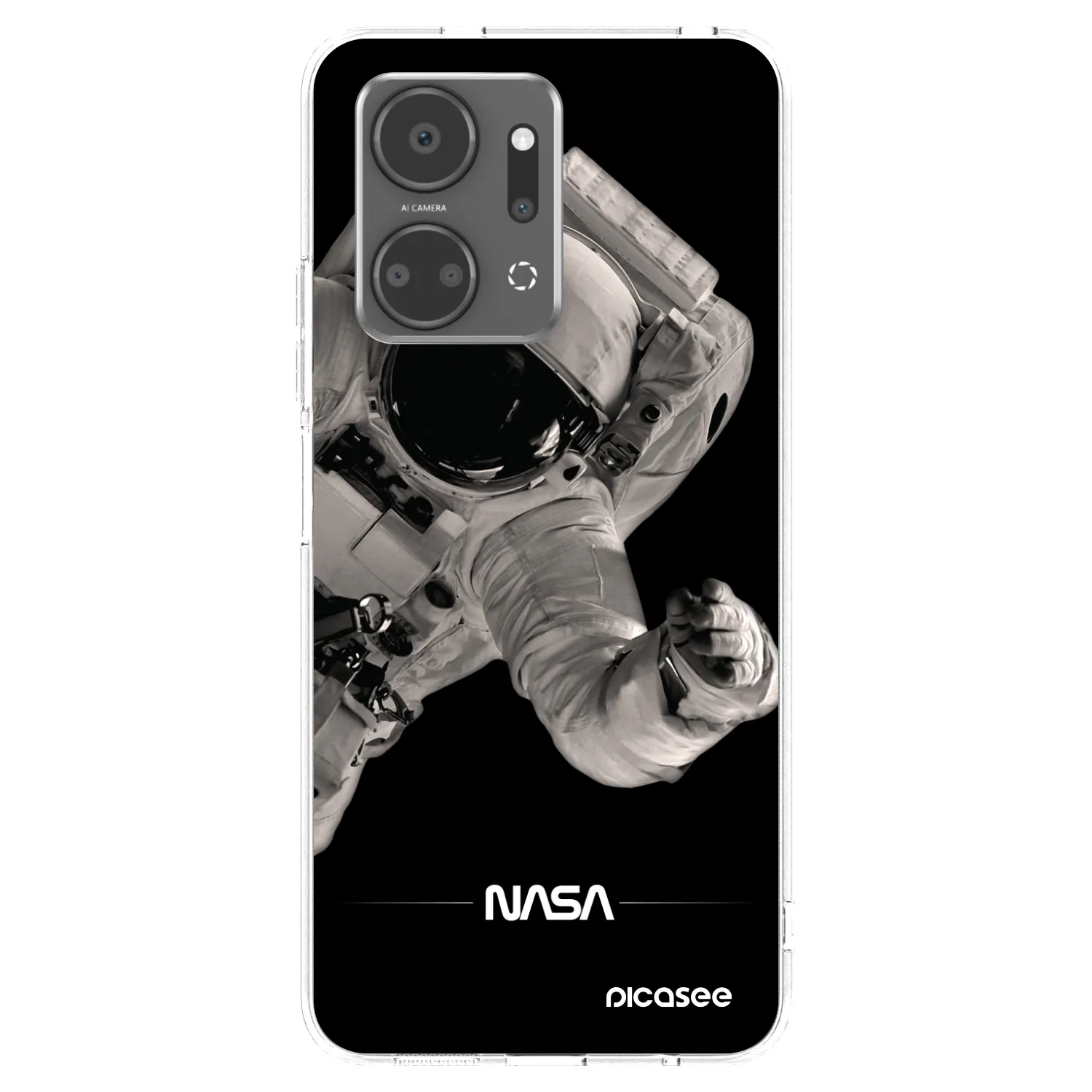 Picasee silikonska prozirna maskica za Honor X7a - Astronaut Big