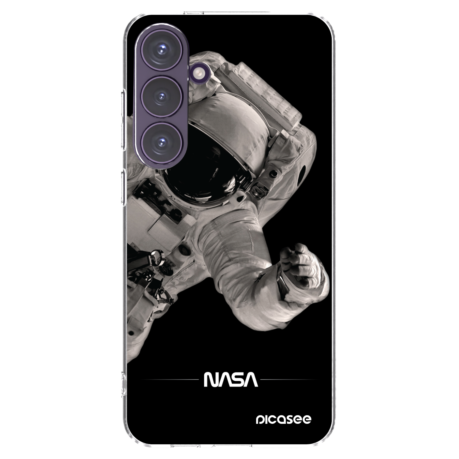Picasee silikonska prozirna maskica za Samsung Galaxy S24+ S926B 5G - Astronaut Big