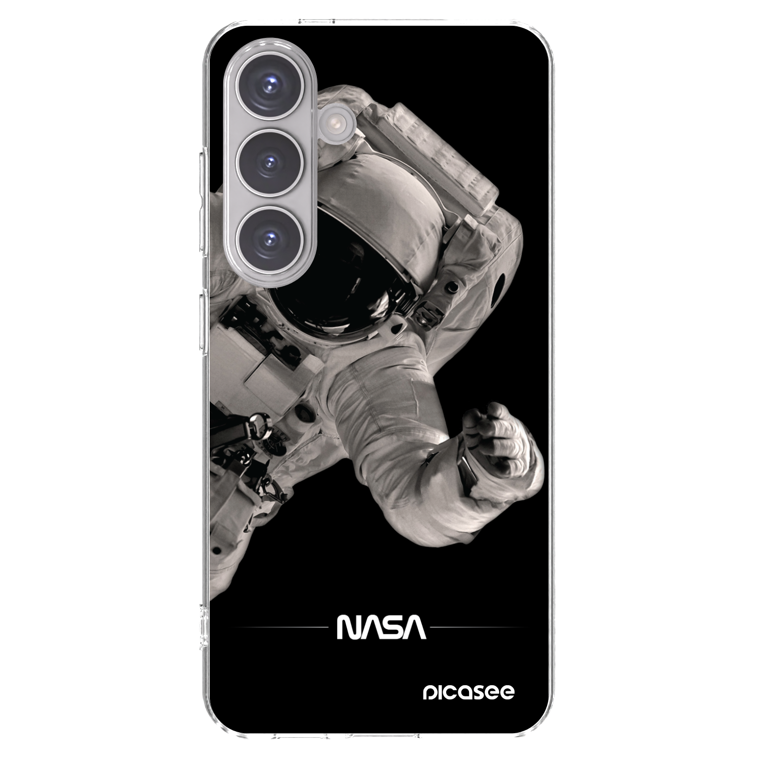 Picasee silikonska prozirna maskica za Samsung Galaxy S24 S921B 5G - Astronaut Big