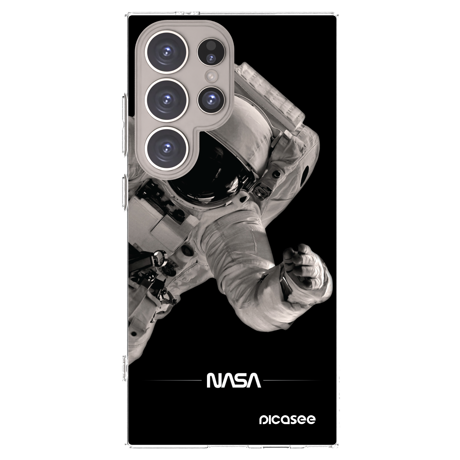 Picasee silikonska prozirna maskica za Samsung Galaxy S24 Ultra S928B 5G - Astronaut Big