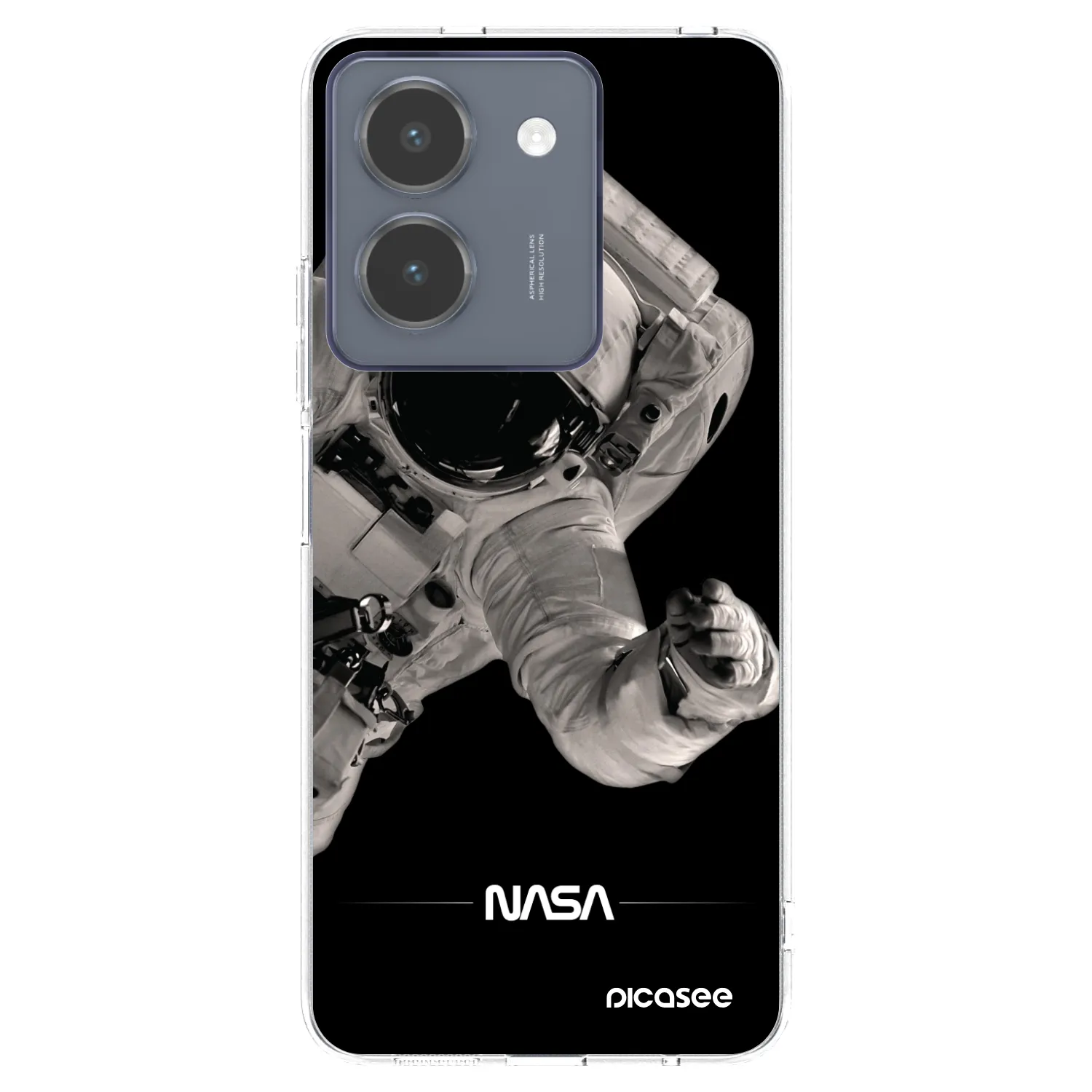 Picasee silikonska prozirna maskica za Vivo Y36 4G - Astronaut Big