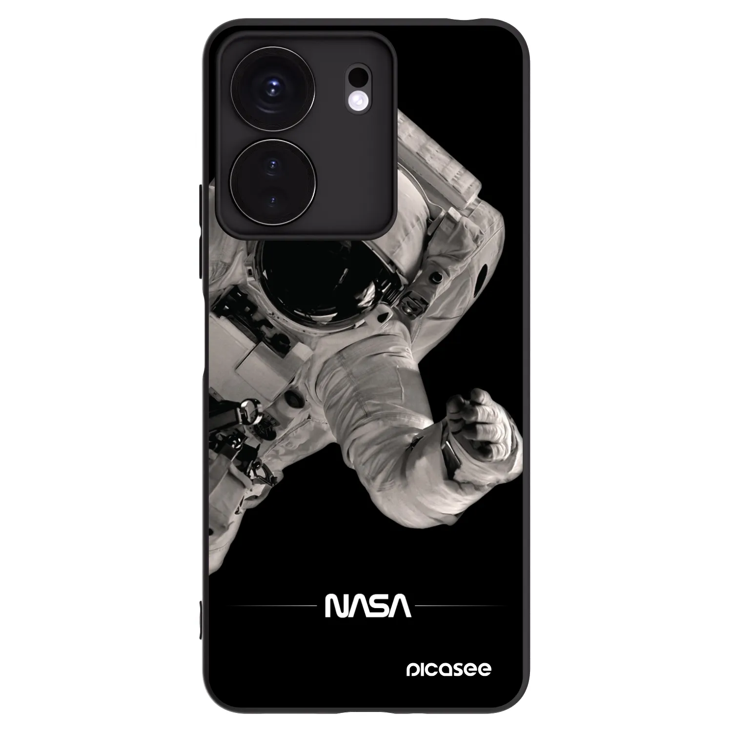 Picasee crna silikonska maskica za Xiaomi Redmi 13C 4G - Astronaut Big