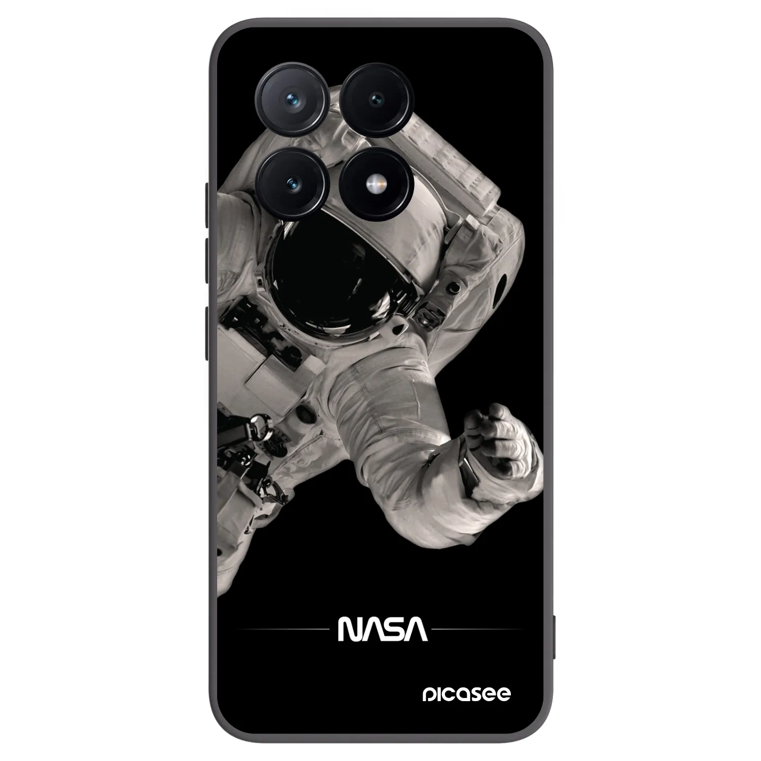 Picasee crna silikonska maskica za Xiaomi Poco X6 Pro - Astronaut Big