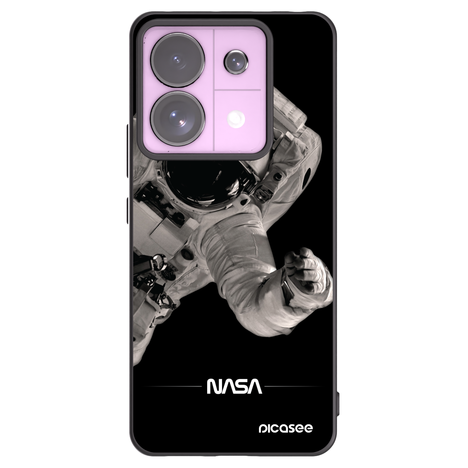 Picasee crna silikonska maskica za Xiaomi Redmi Note 13 Pro 5G - Astronaut Big