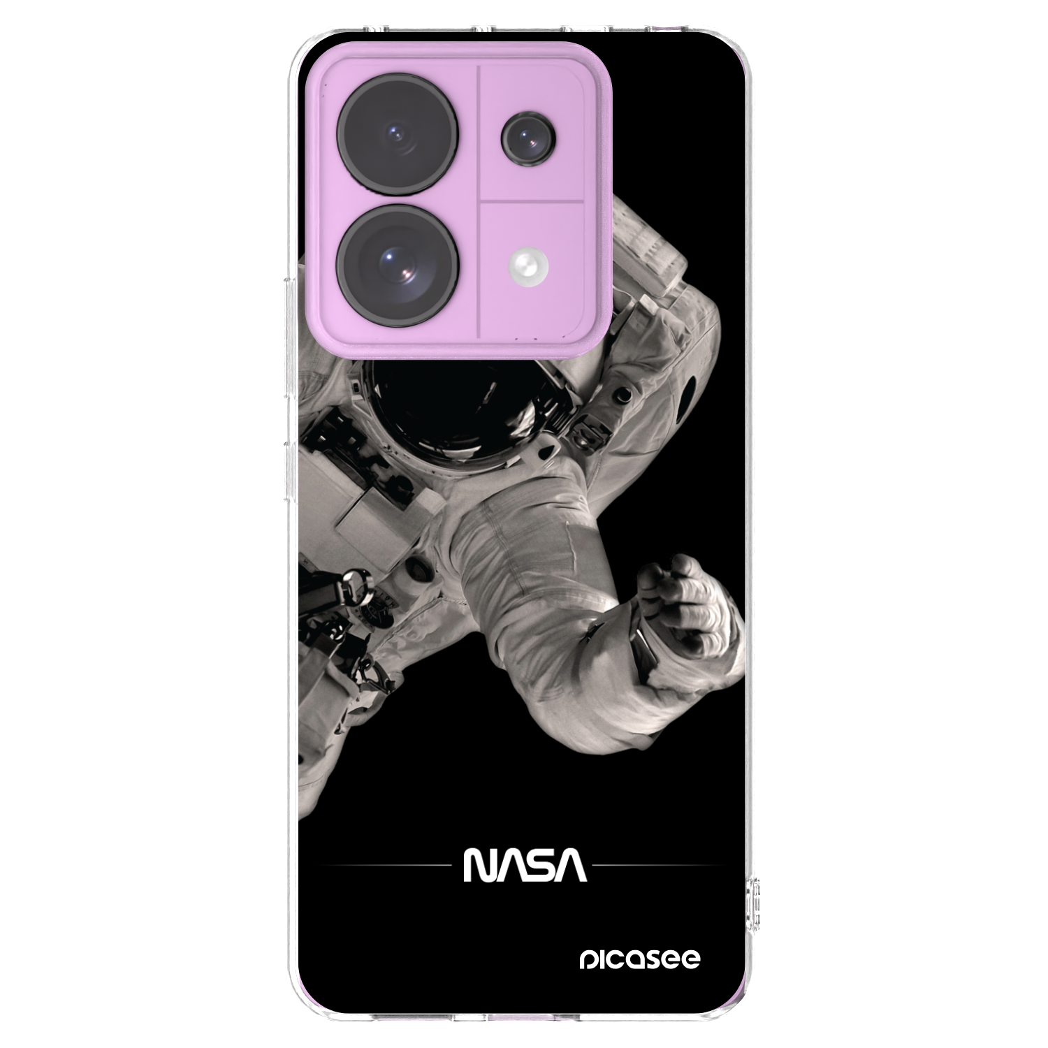 Picasee silikonska prozirna maskica za Xiaomi Redmi Note 13 Pro 5G - Astronaut Big