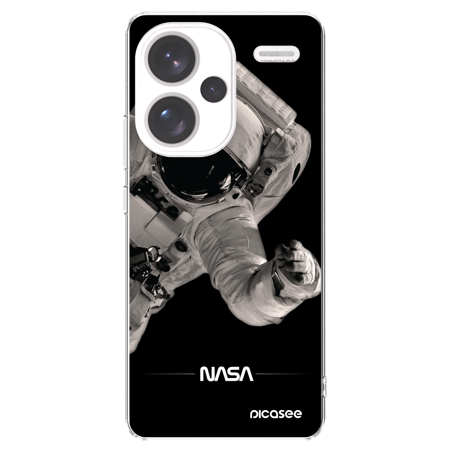 Picasee silikonska prozirna maskica za Xiaomi Redmi Note 13 Pro+ 5G - Astronaut Big