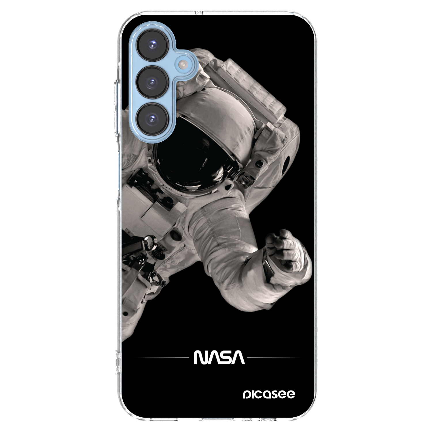 Picasee silikonska prozirna maskica za Samsung Galaxy A15 A156B 5G - Astronaut Big