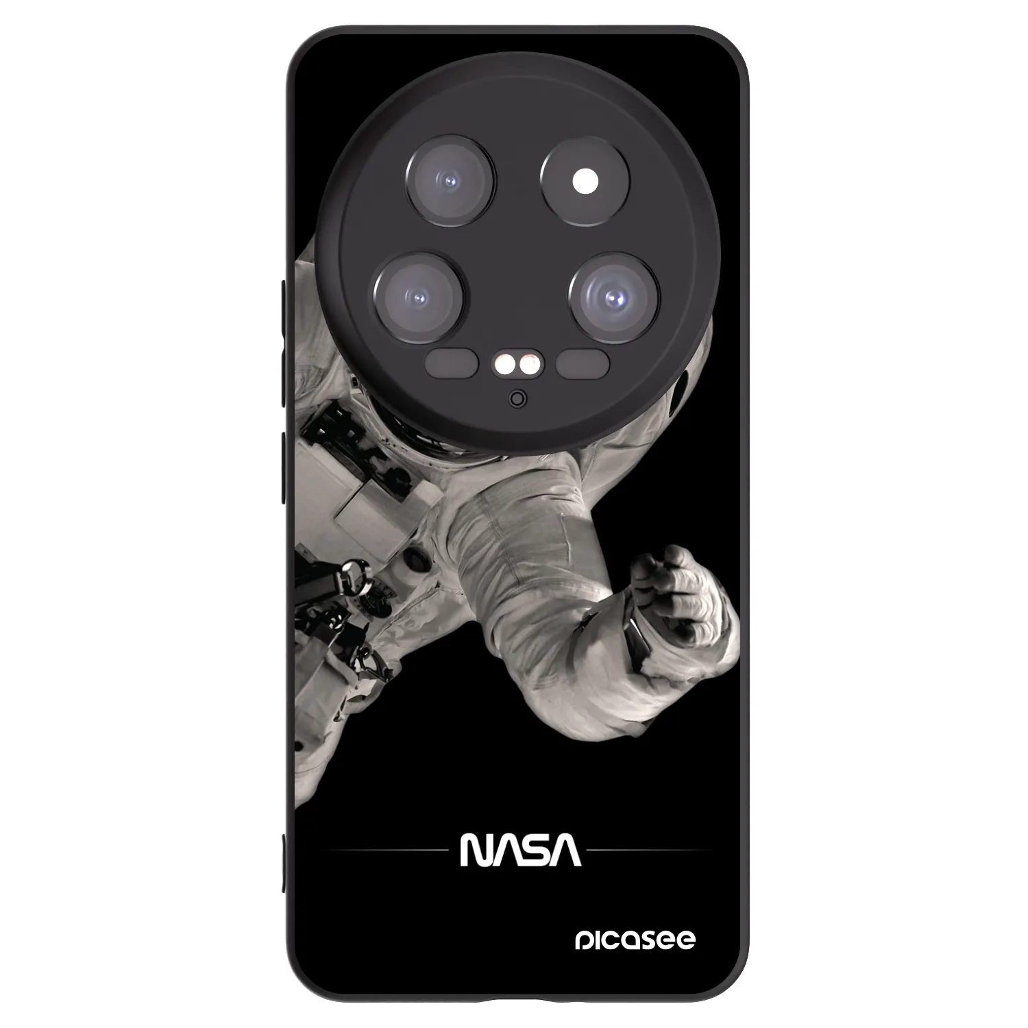 Picasee crna silikonska maskica za Xiaomi 14 Ultra - Astronaut Big