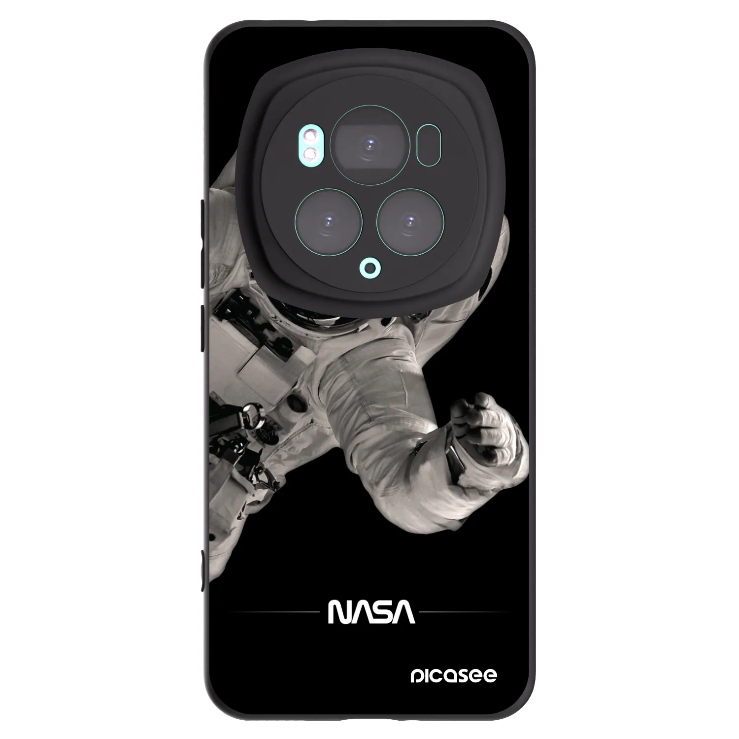 Picasee crna silikonska maskica za Honor Magic6 Pro - Astronaut Big