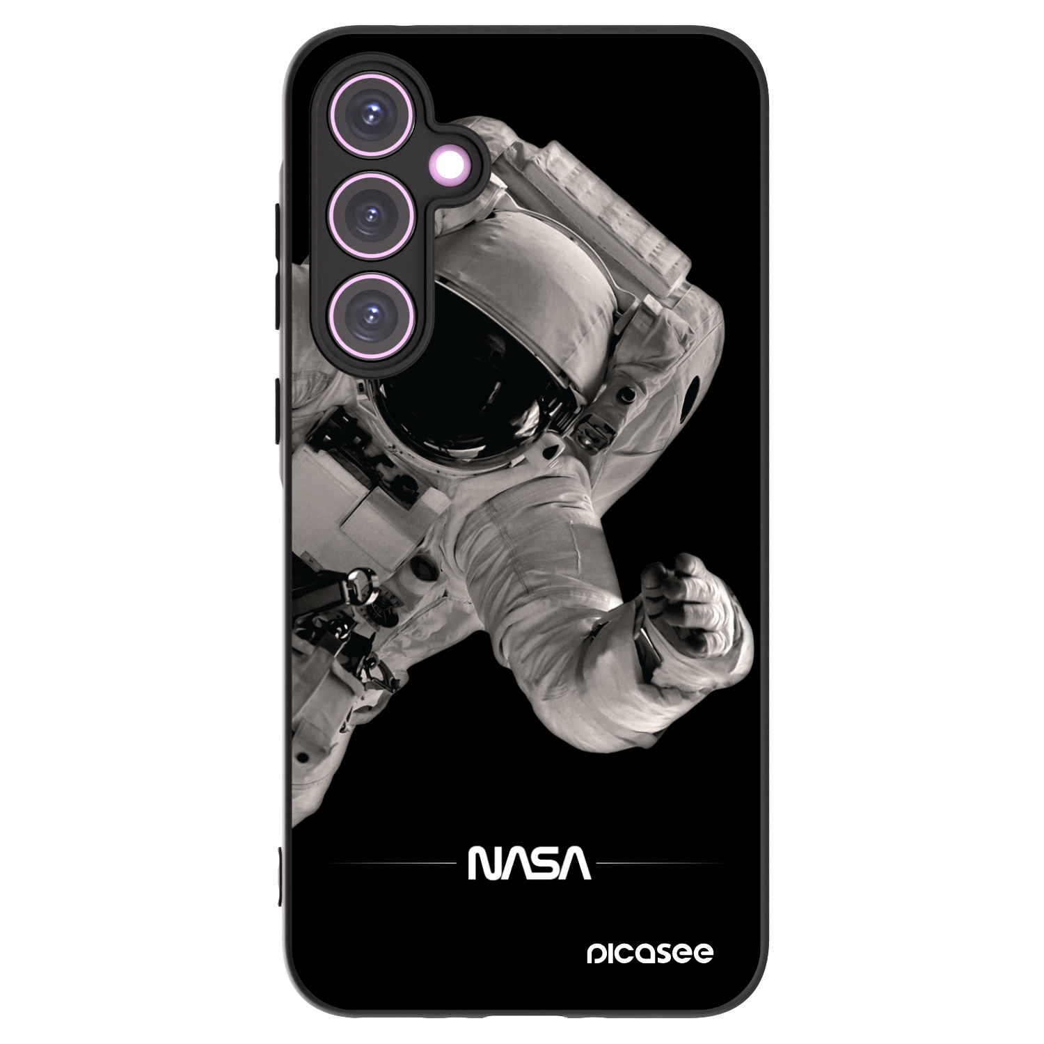 Picasee crna silikonska maskica za Samsung Galaxy A35 5G A356B - Astronaut Big