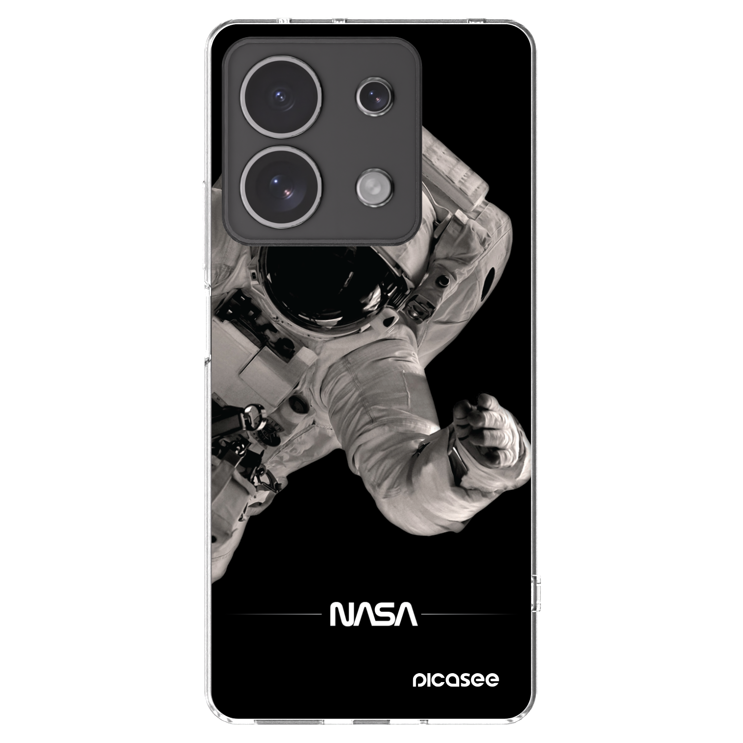 Picasee silikonska prozirna maskica za Xiaomi Redmi Note 13 4G - Astronaut Big
