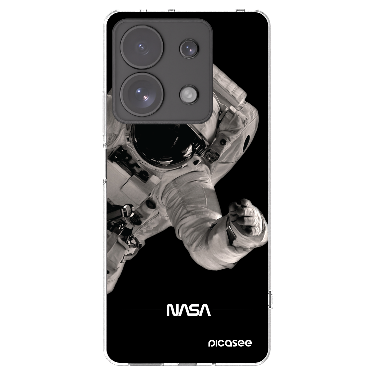 Picasee silikonska prozirna maskica za Xiaomi Redmi Note 13 Pro 4G - Astronaut Big