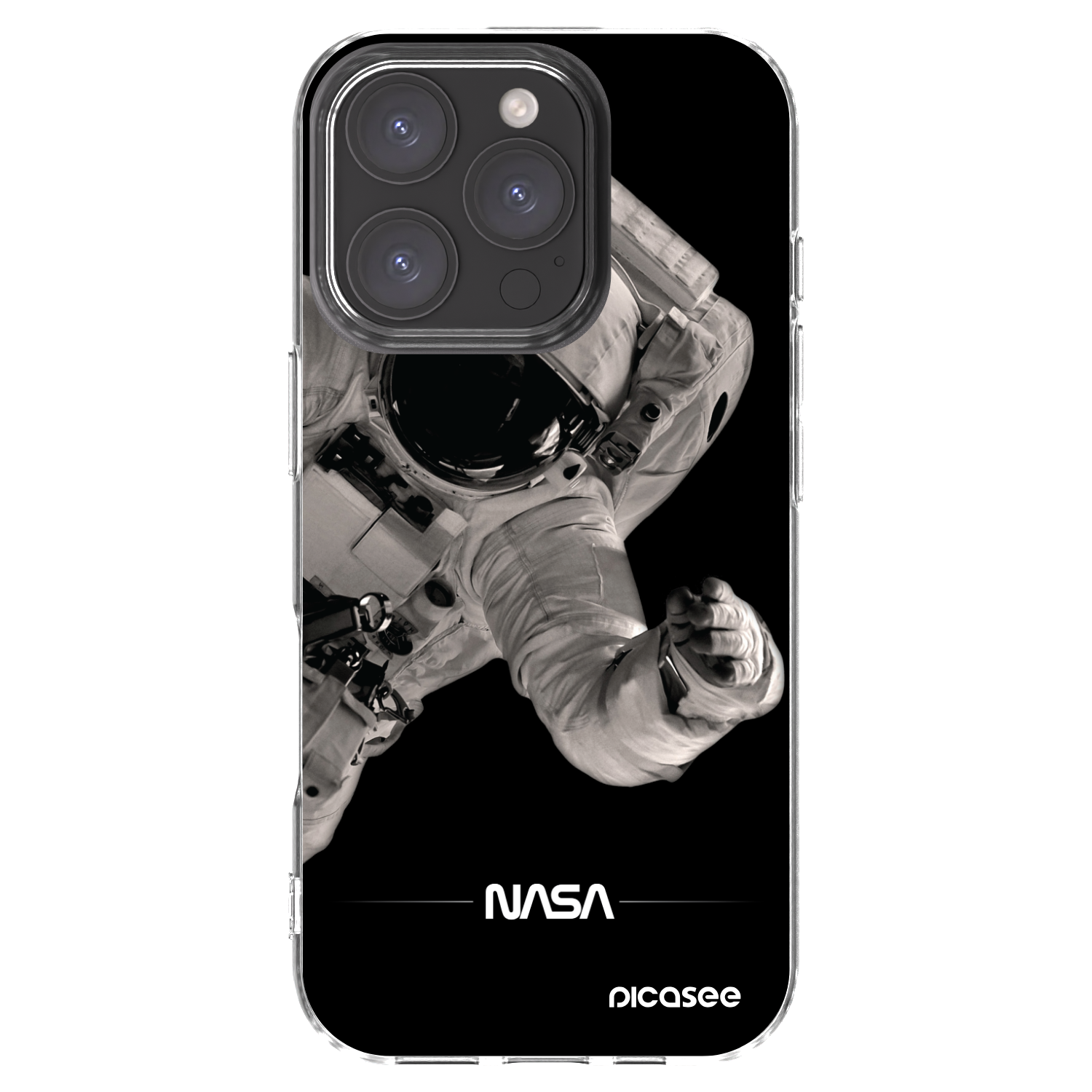 Picasee silikonska prozirna maskica za Apple iPhone 16 Pro - Astronaut Big