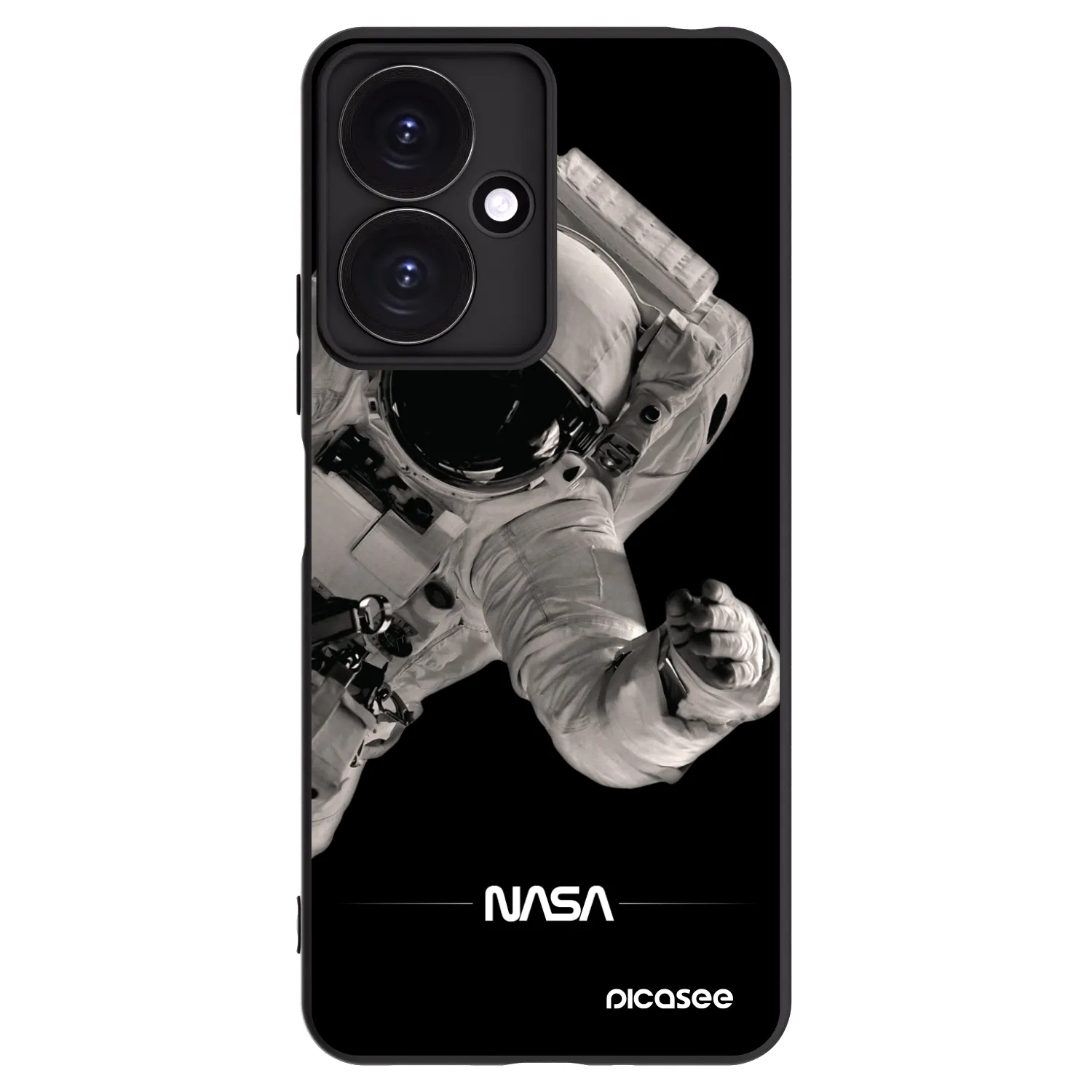 Picasee crna silikonska maskica za Xiaomi Redmi 13C 5G - Astronaut Big