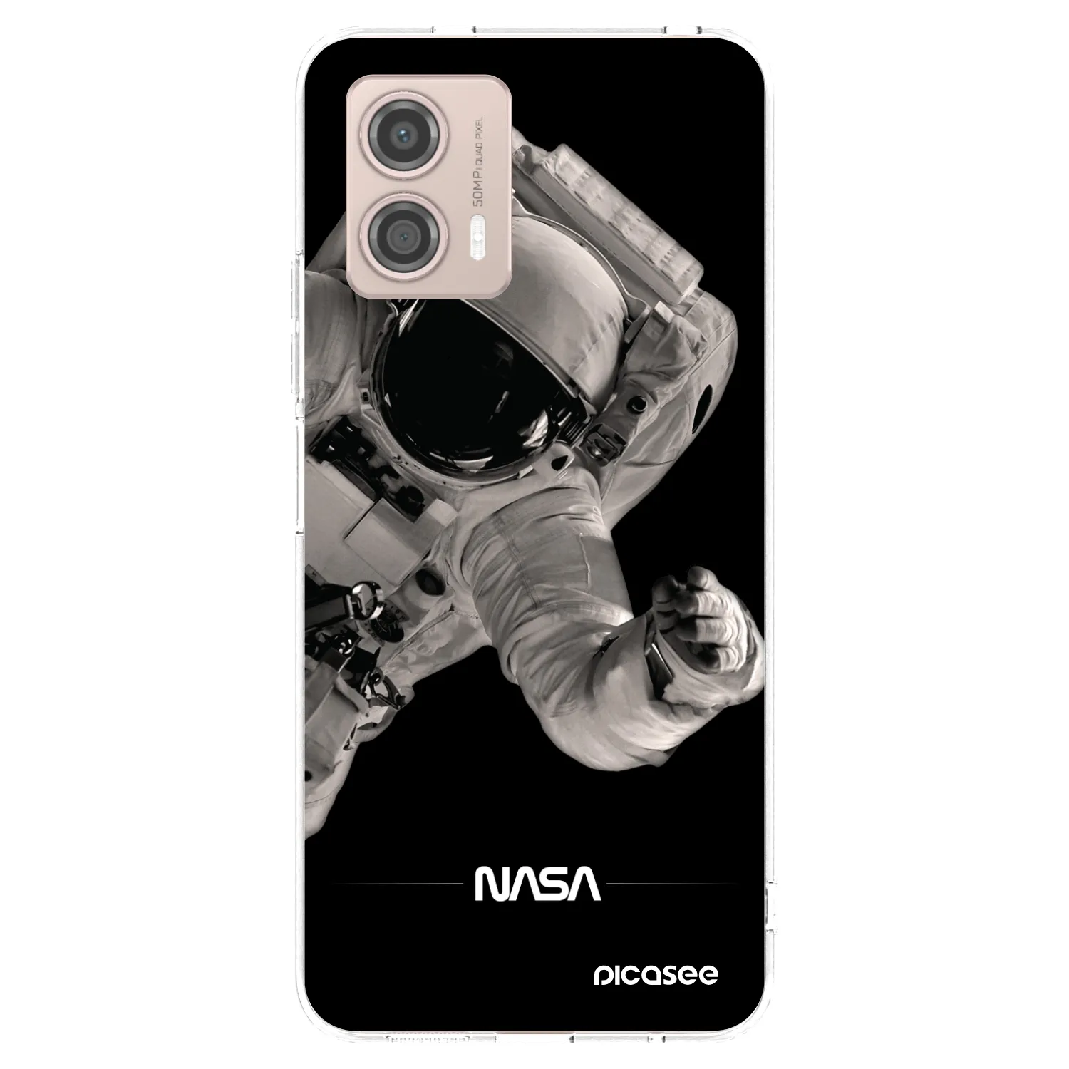 Picasee silikonska prozirna maskica za Motorola Moto G53 5G - Astronaut Big