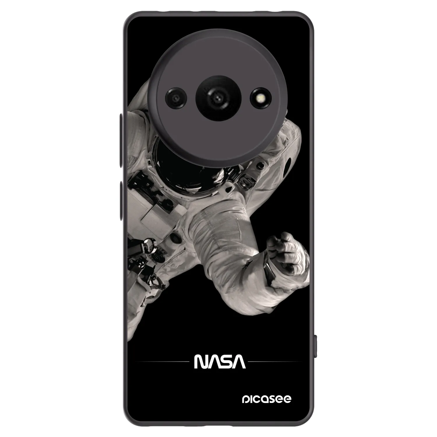 Picasee crna silikonska maskica za Xiaomi Redmi A3 - Astronaut Big