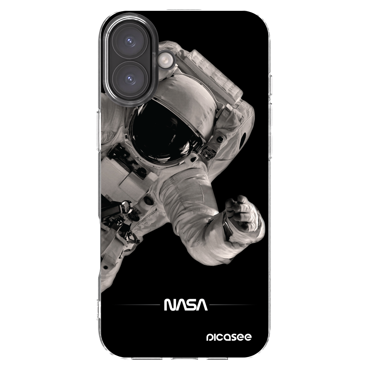 Picasee silikonska prozirna maskica za Apple iPhone 16 Plus - Astronaut Big