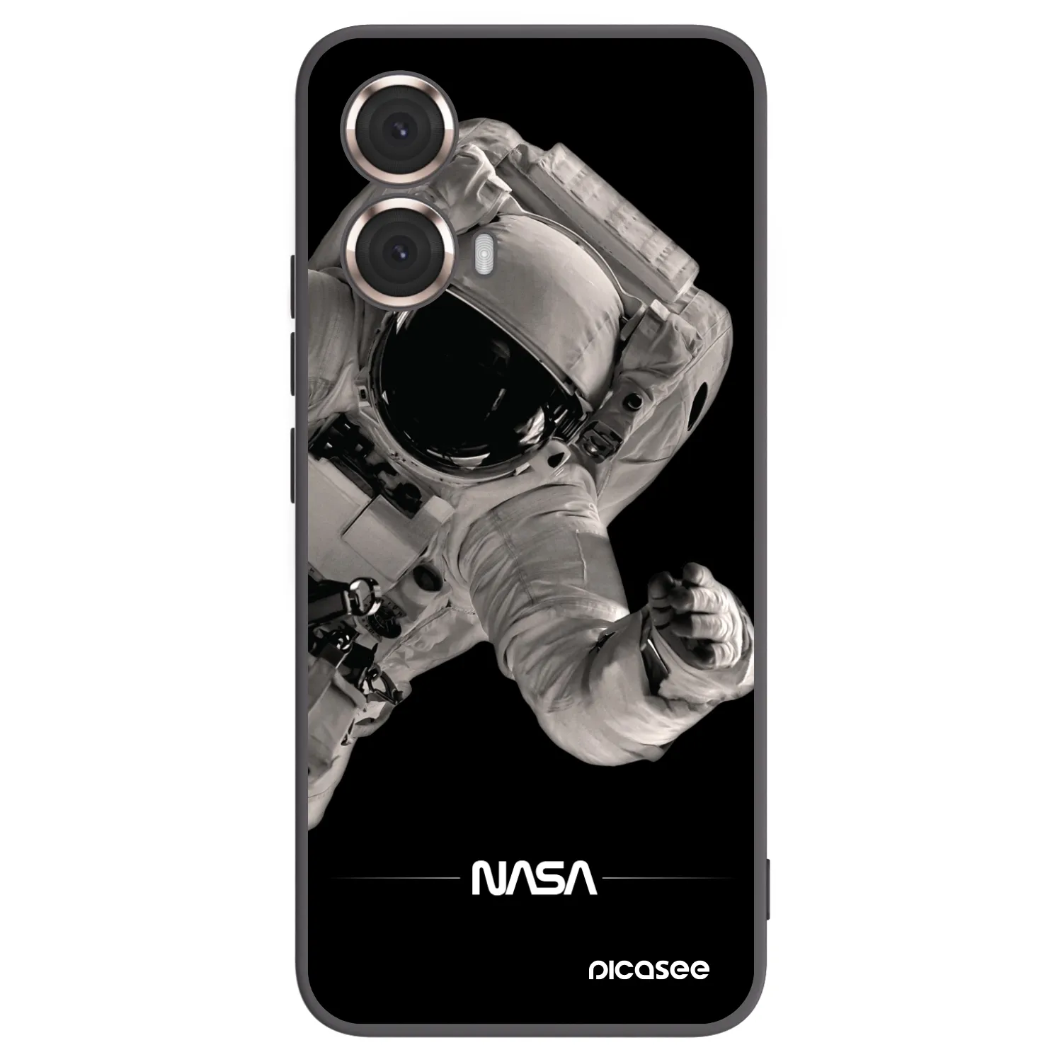 Picasee crna silikonska maskica za Motorola Moto G85 - Astronaut Big