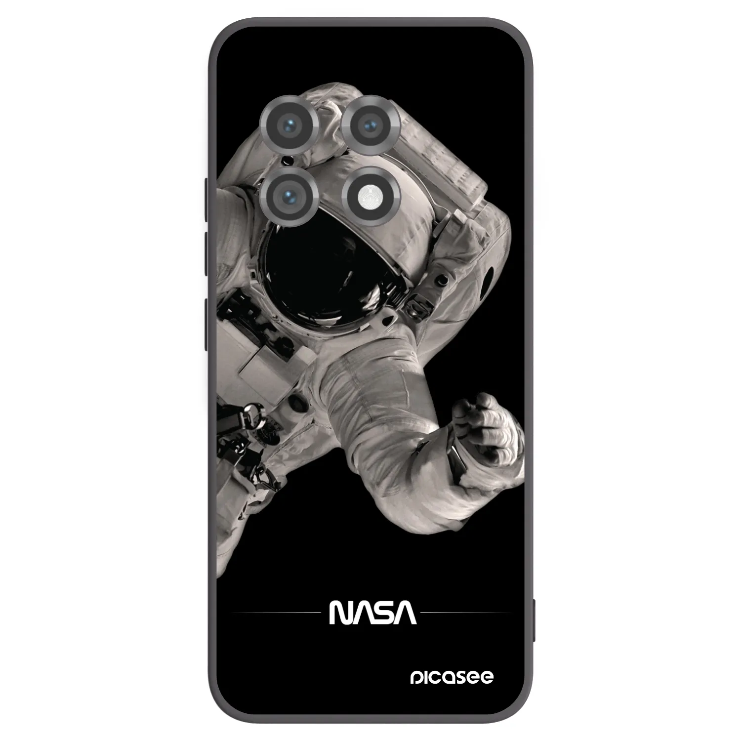 Picasee crna silikonska maskica za OnePlus 11 5G - Astronaut Big