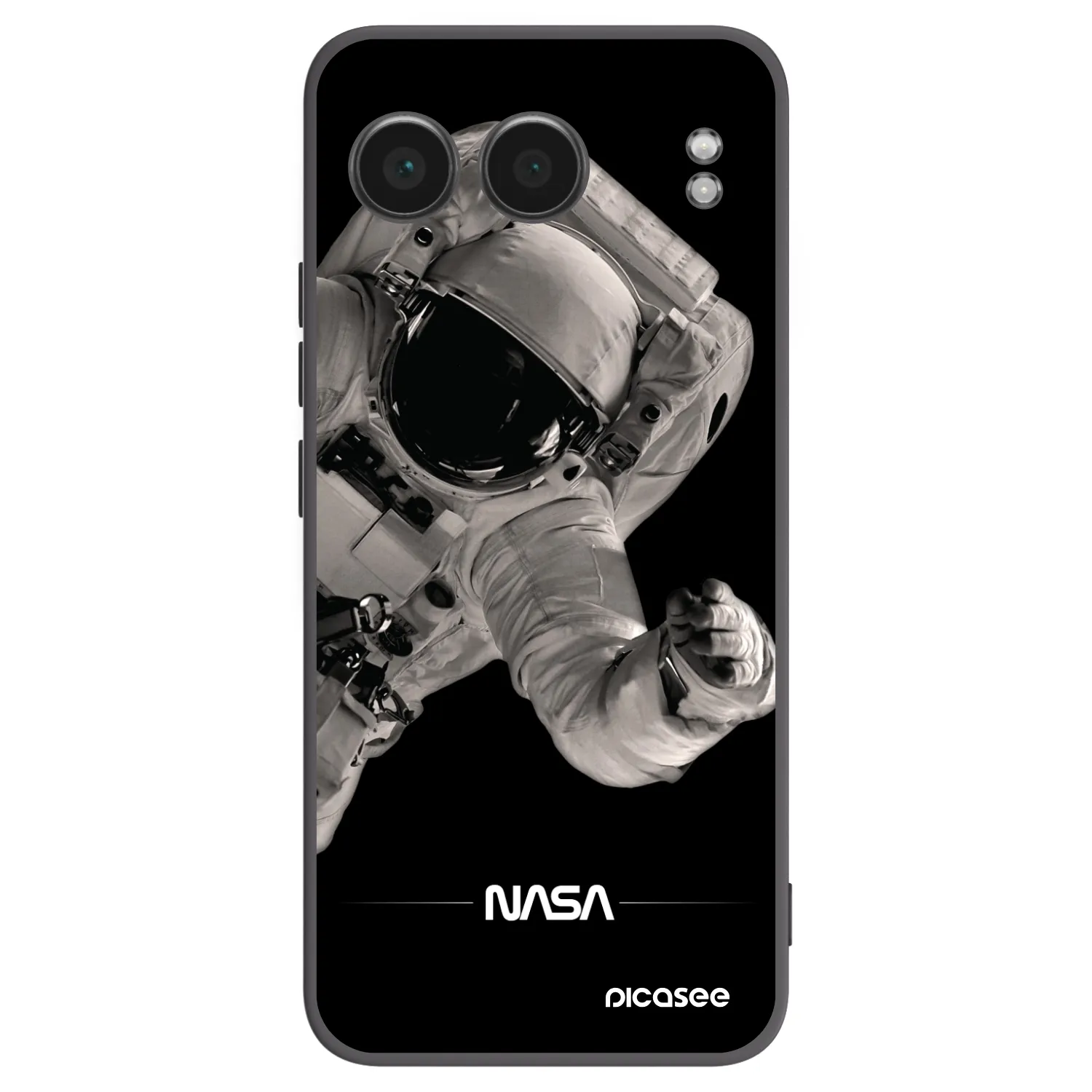 Picasee crna silikonska maskica za OnePlus Nord 4 - Astronaut Big