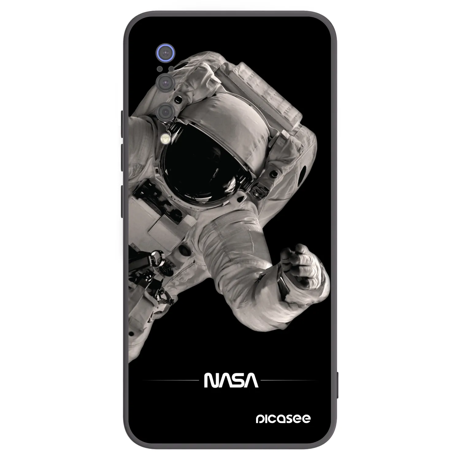 Picasee crna silikonska maskica za Xiaomi Mi 9 - Astronaut Big