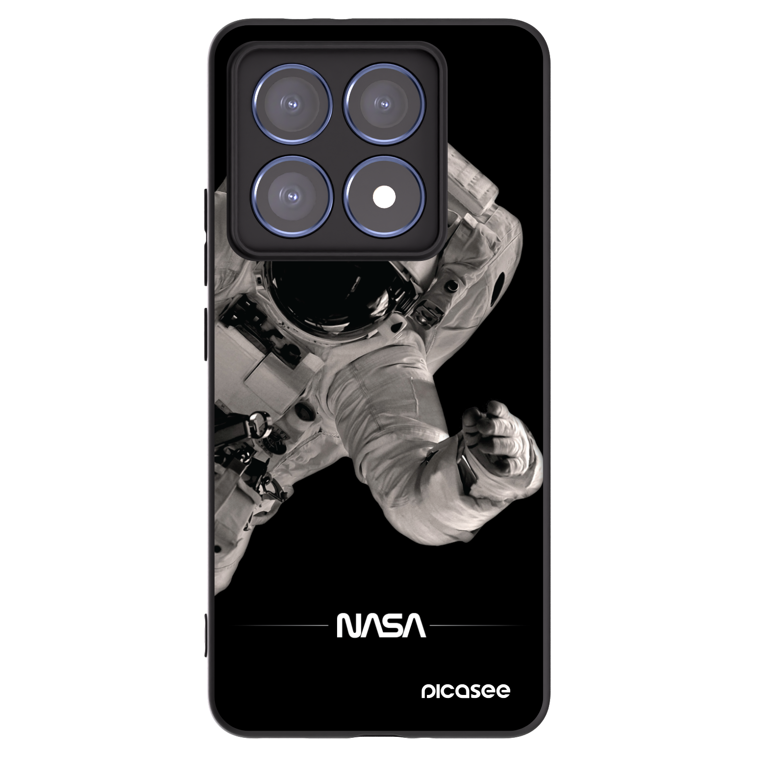 Picasee crna silikonska maskica za Xiaomi 14T Pro - Astronaut Big