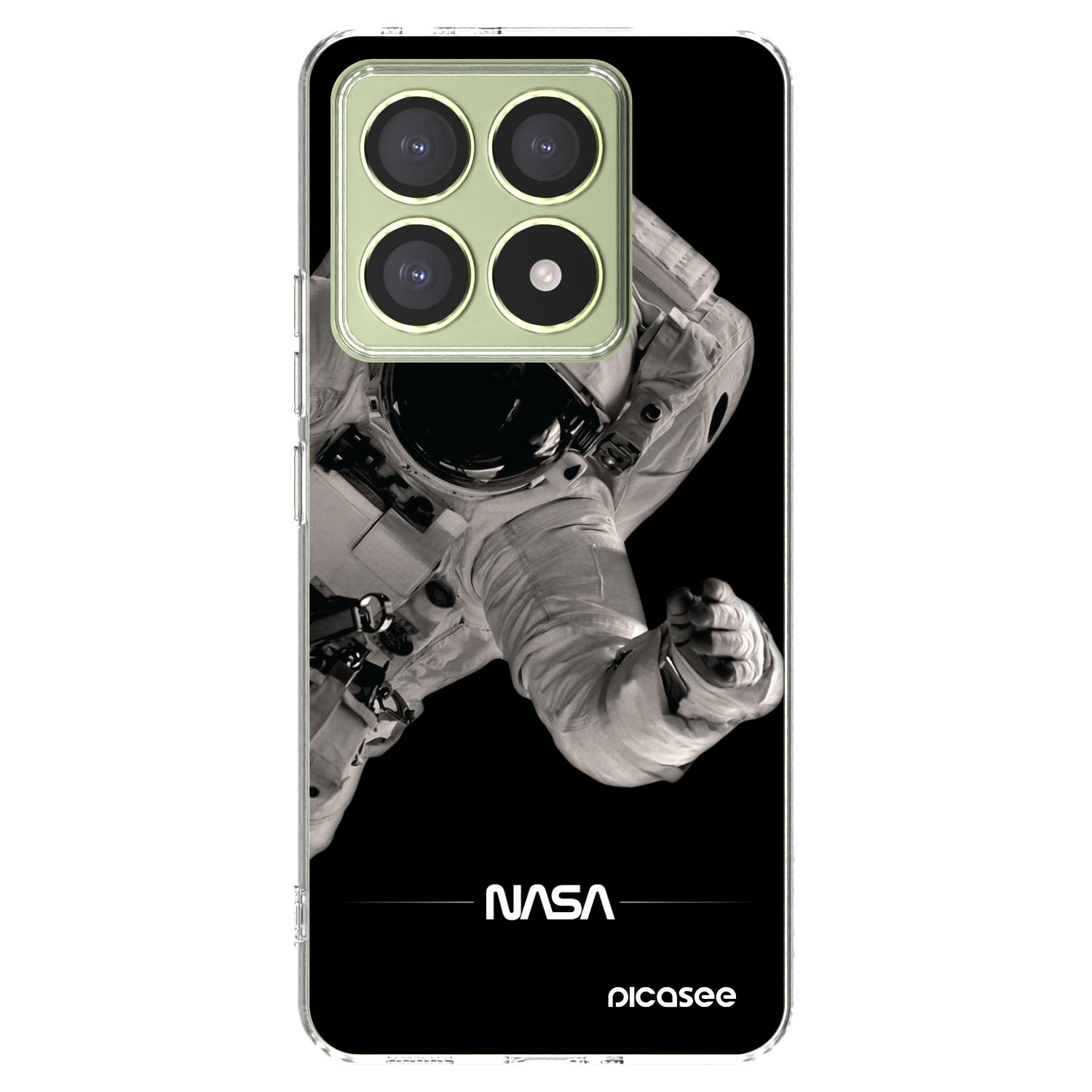Picasee silikonska prozirna maskica za Xiaomi 14T - Astronaut Big